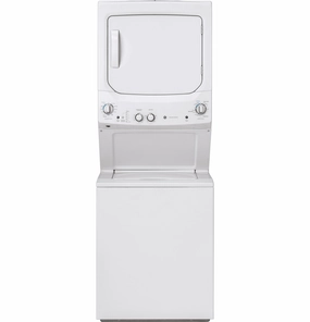 GE White Electric Laundry Centre - GUD27ESMMWW