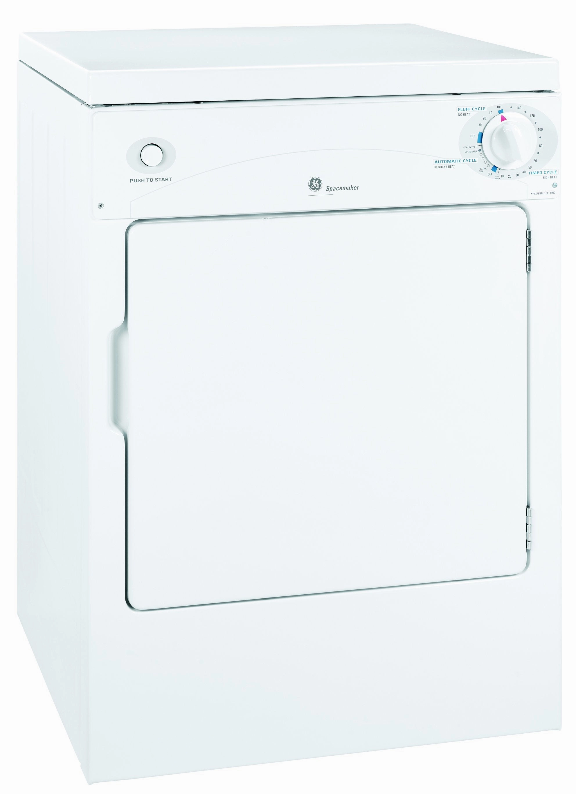 GE White Portable Compact Dryer (3.6 Cu. Ft.) - PSKP333EBWW