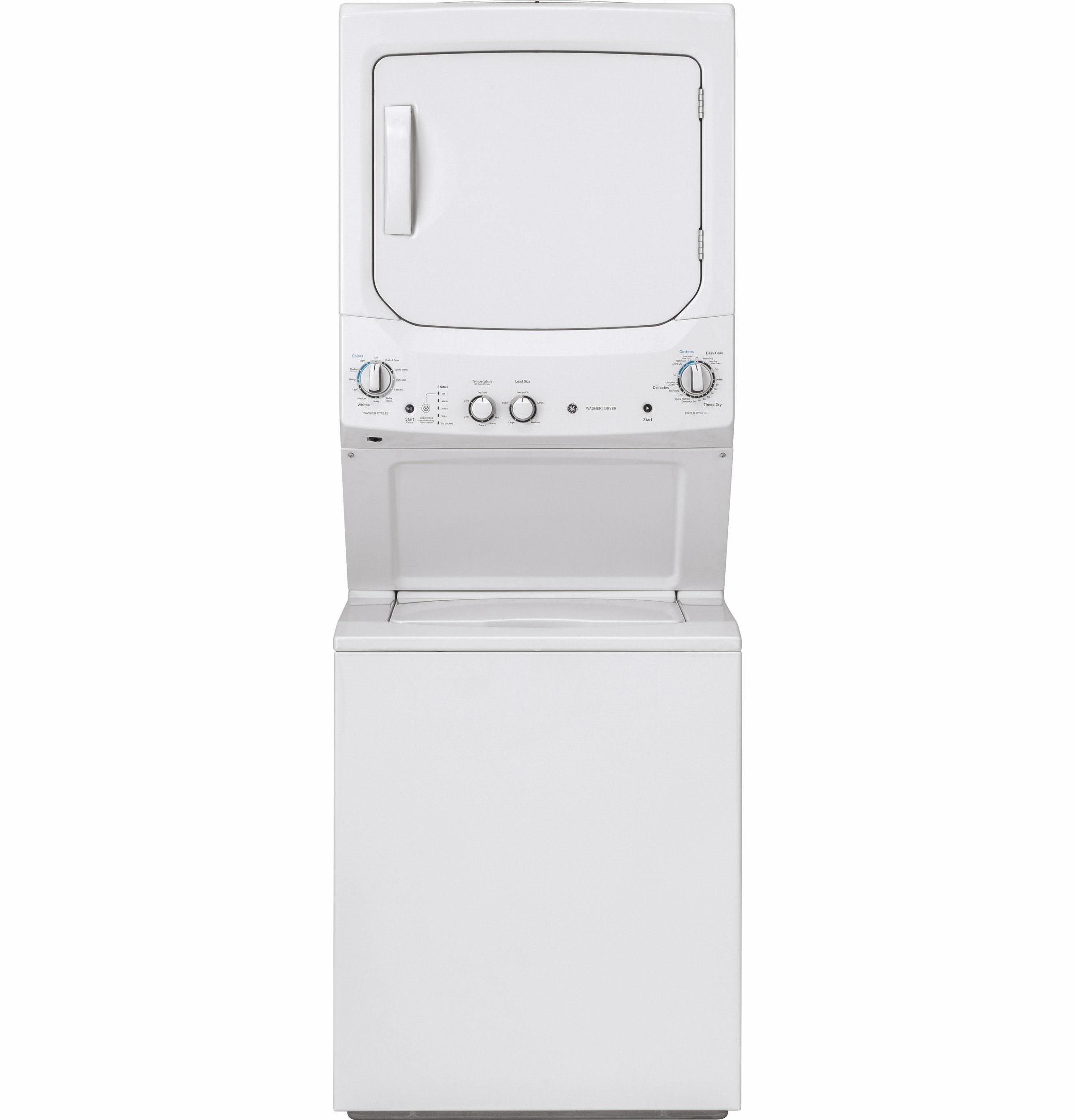 GE White Unitized Gas Laundry Centre - GUD24GSSMWW