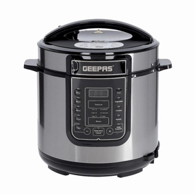 Geepas Digital Multi Cooker 4 Digital Led Display Large Control Panel One-Touch Button C
