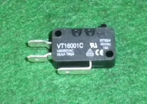General Purpose SPDT Microswitch with 6.4mm Spade Terminals - Part # MS106