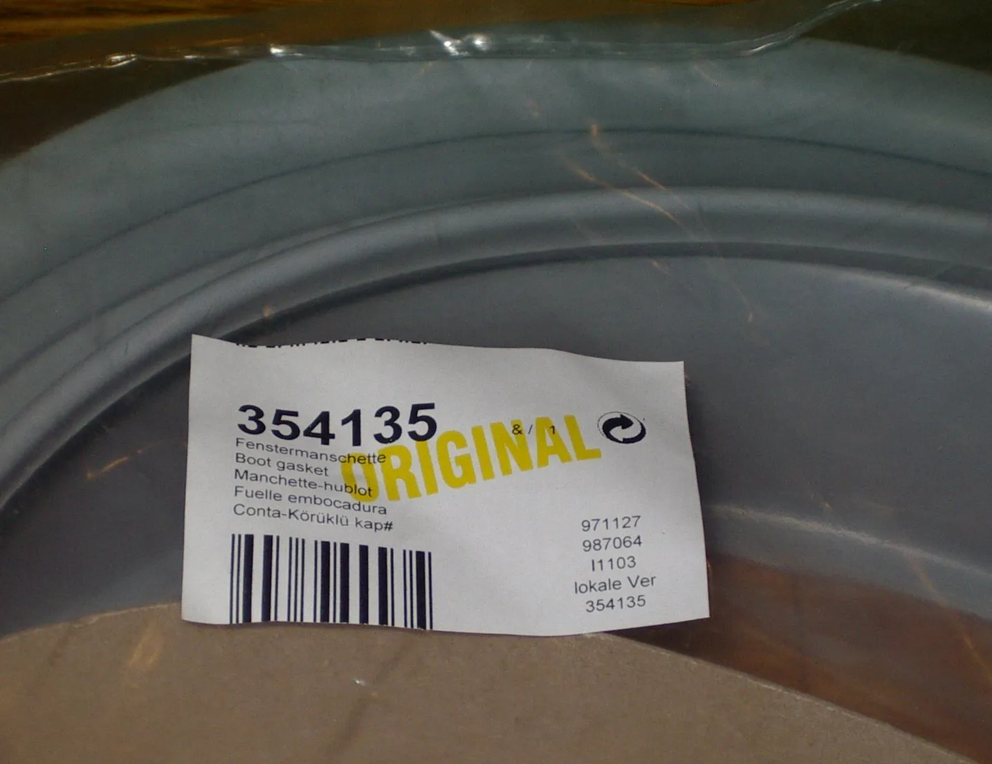 Genuine Bosch Maxx, Hitachi Front Loader Washer Large Door Gasket. - Part # 354135
