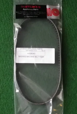 Genuine Kleenmaid KAW351 Pump Drive Belt - Part # KS28043, 28043