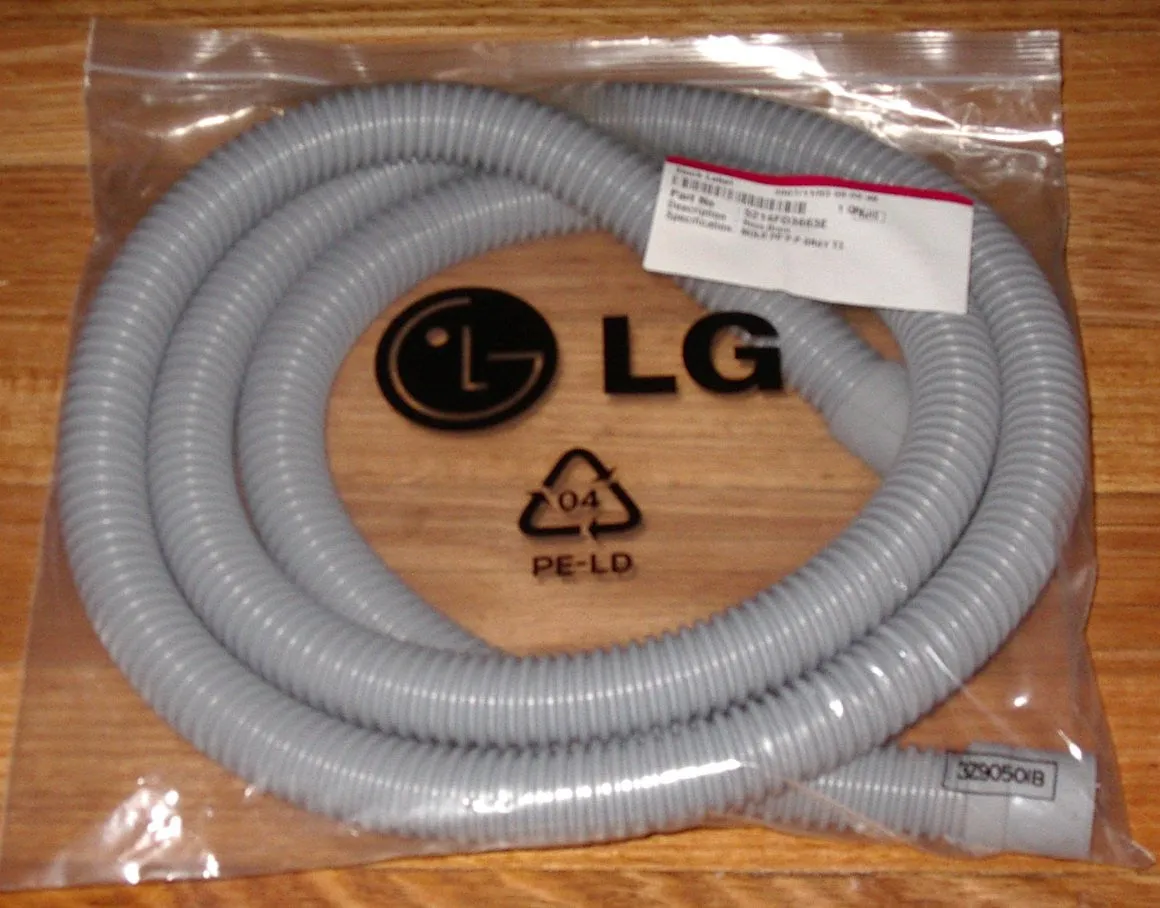 Genuine LG Front Load Washer Outlet Hose - Part # 5214FD3663E