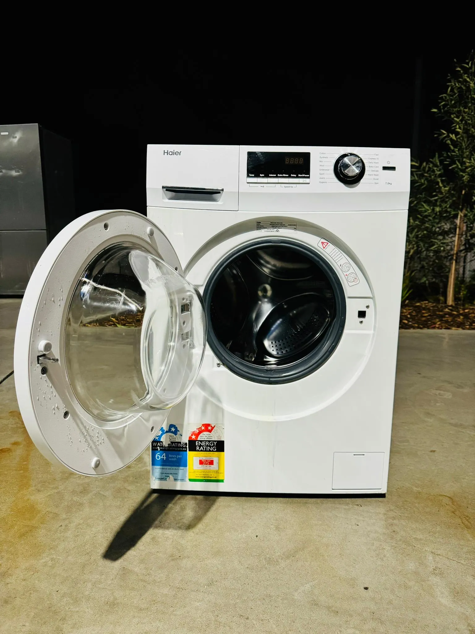 **HAIER 7.5 KGS FRONT LOADER WASHING MACHINE**