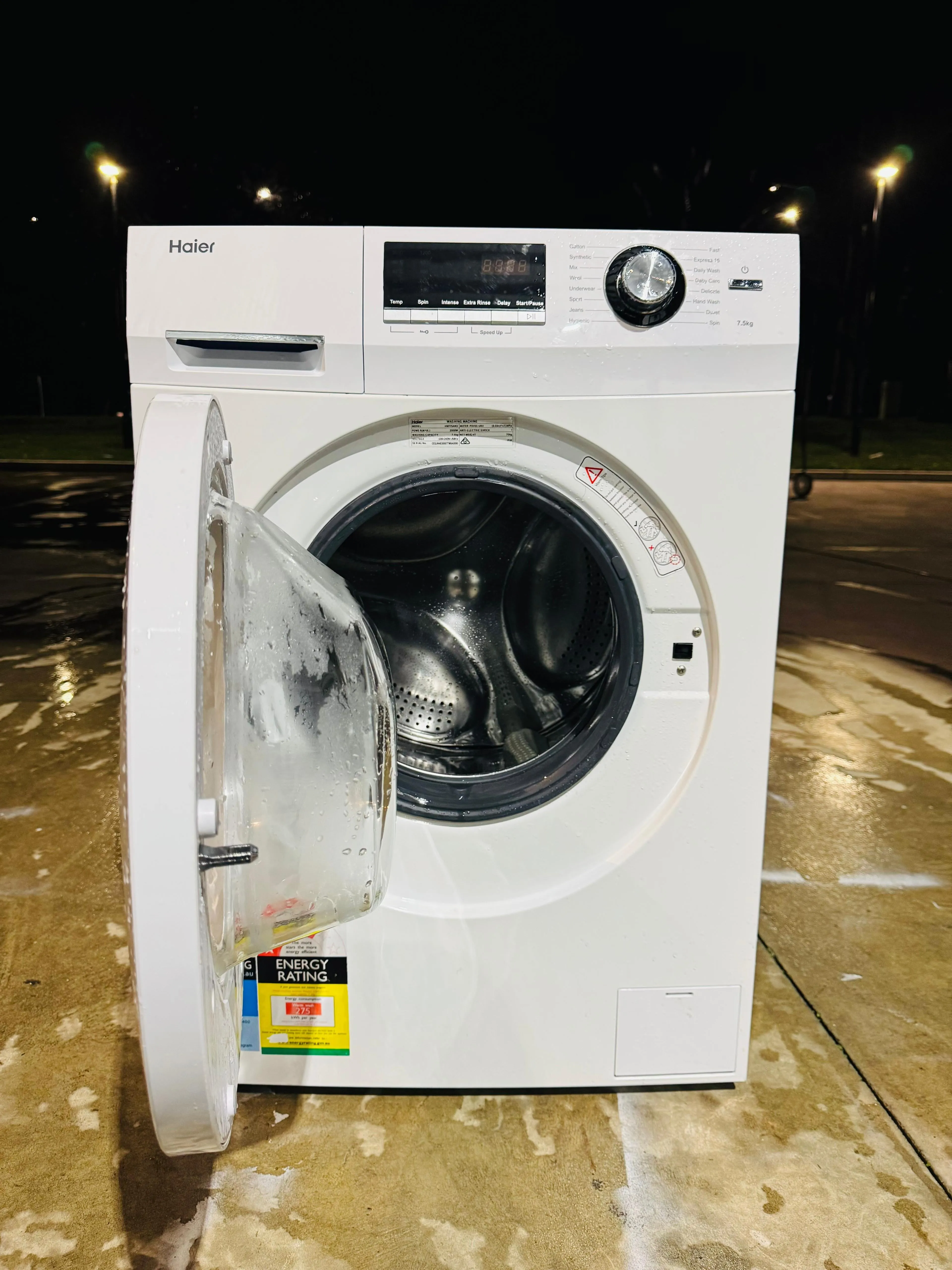 **HAIER 7.5KGS FRONT LOADER WASHING MACHINE**