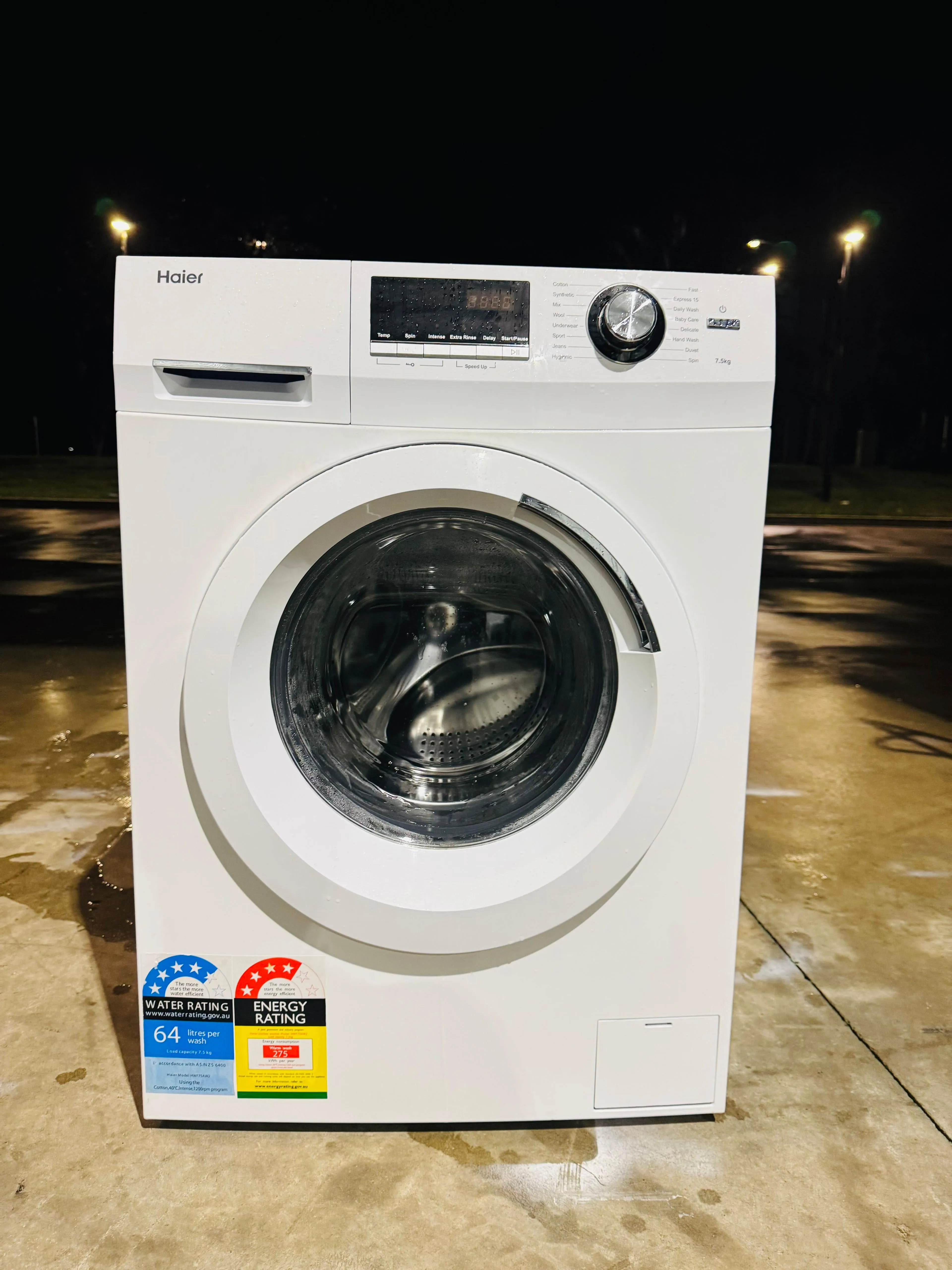 **HAIER 7.5KGS FRONT LOADER WASHING MACHINE**