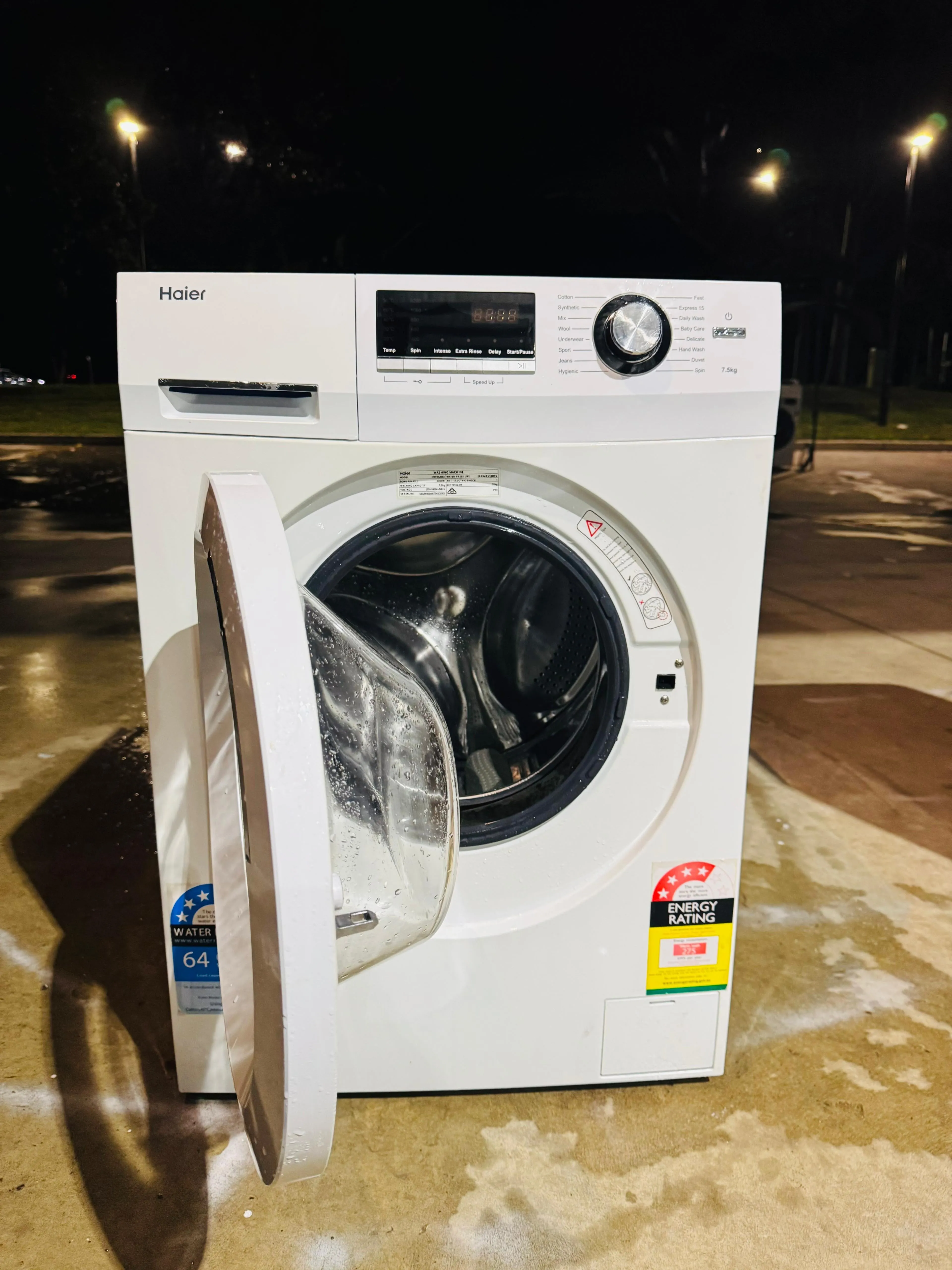 **HAIER 7.5KGS FRONT LOADER WASHING MACHINE**