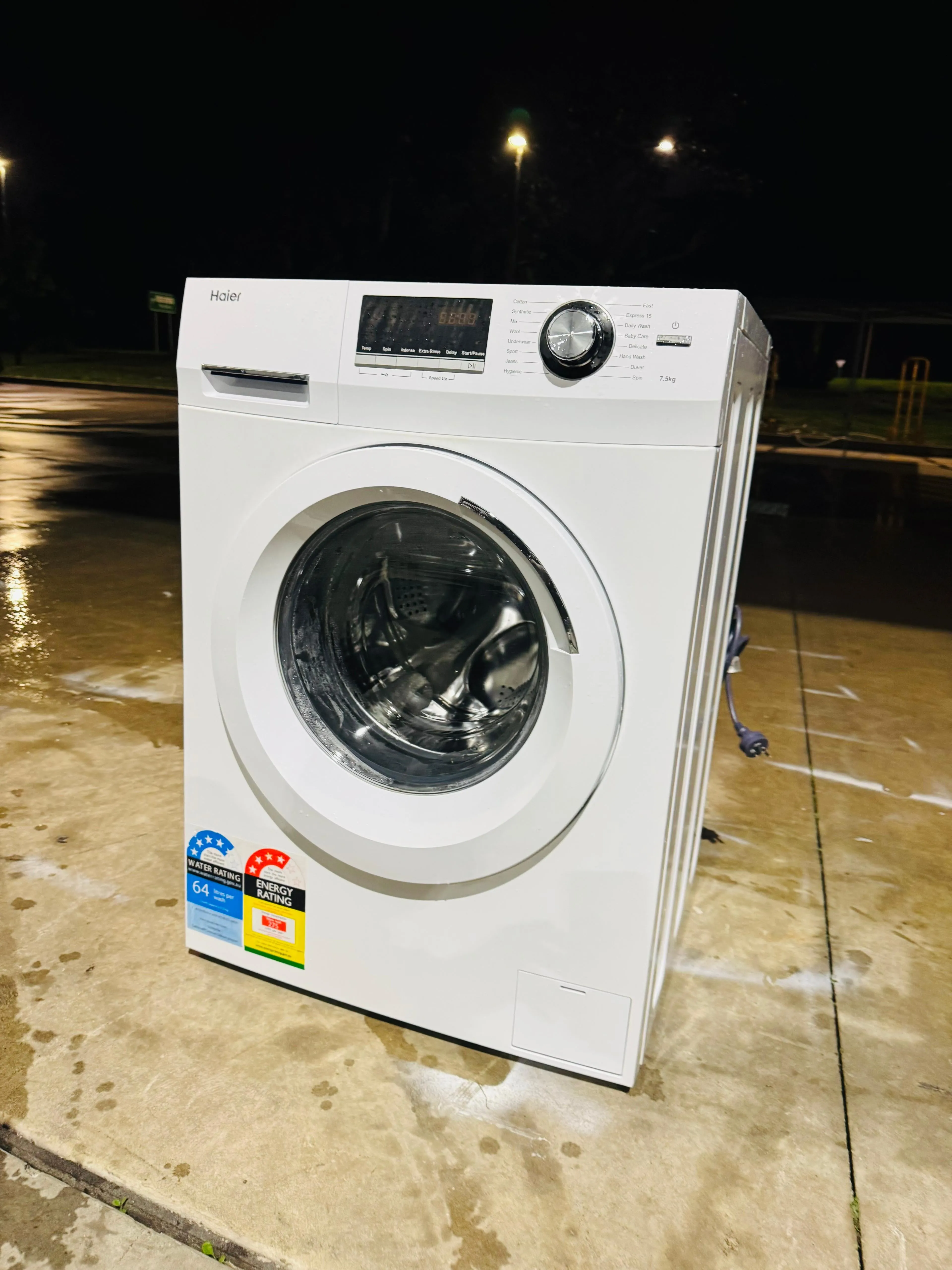 **HAIER 7.5KGS FRONT LOADER WASHING MACHINE**