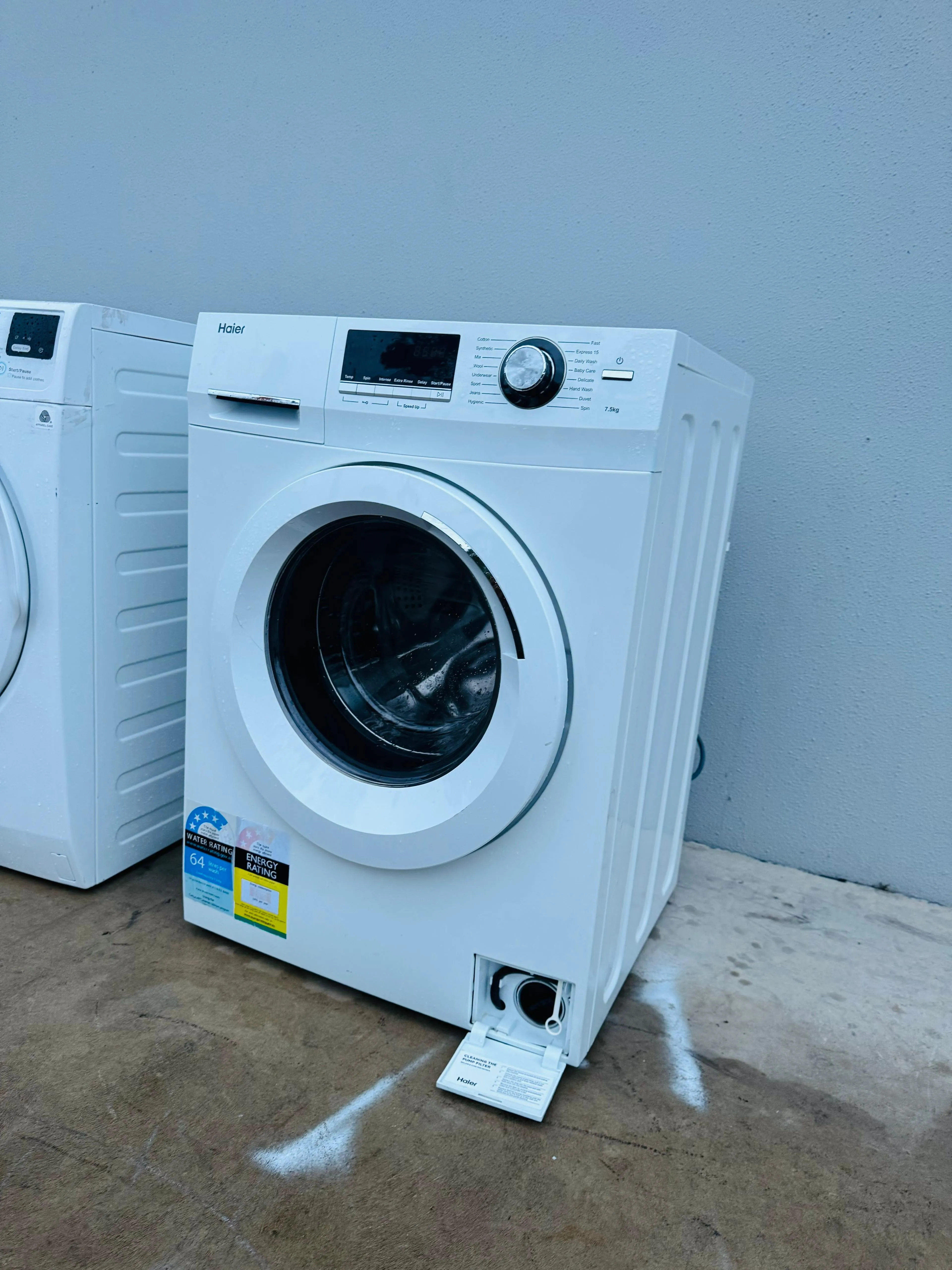 **HAIER 7.5KGS FRONT LOADER WASHING MACHINE**