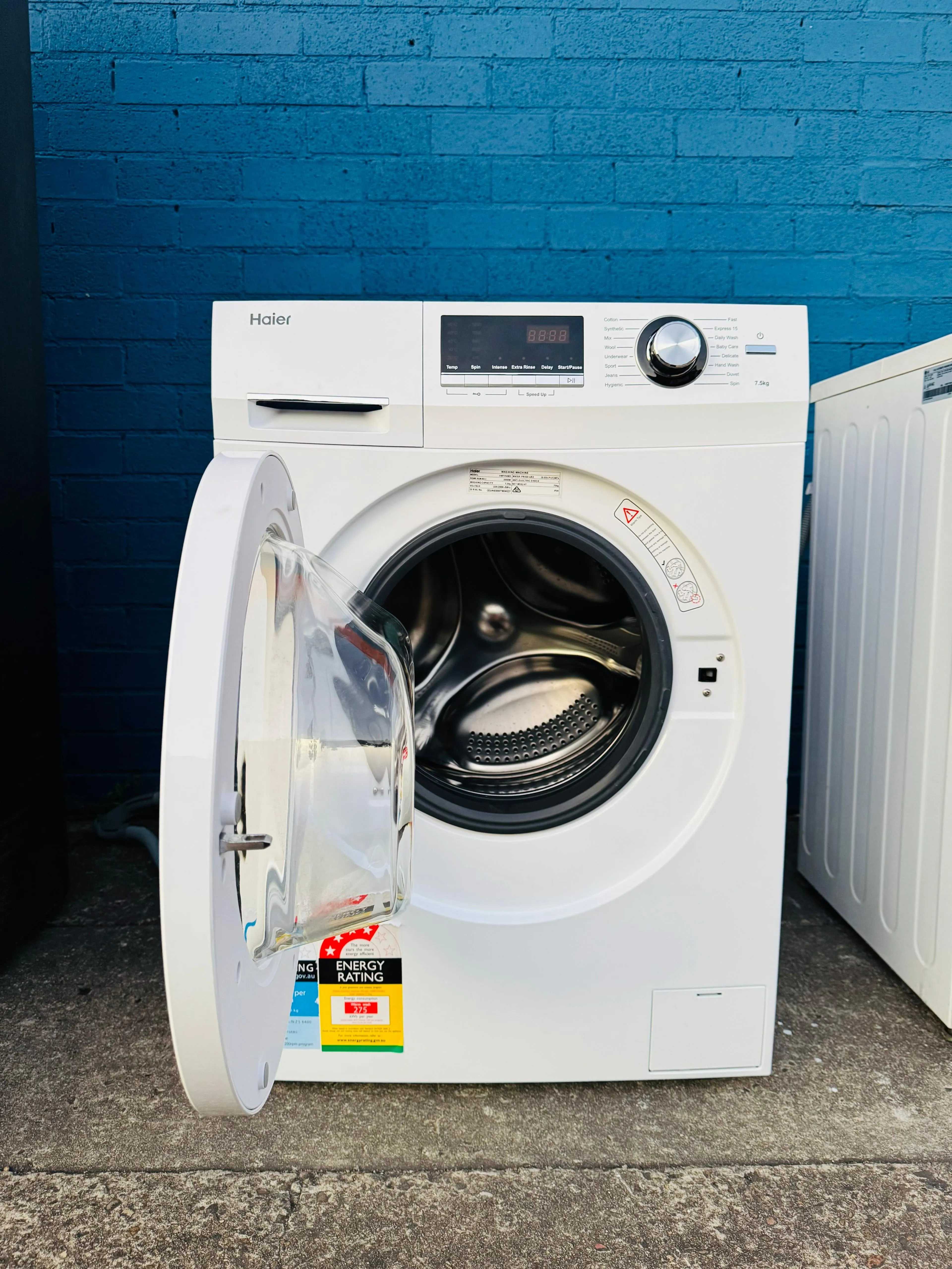 **HAIER 7.5KGS FRONT LOADER WASHING MACHINE**
