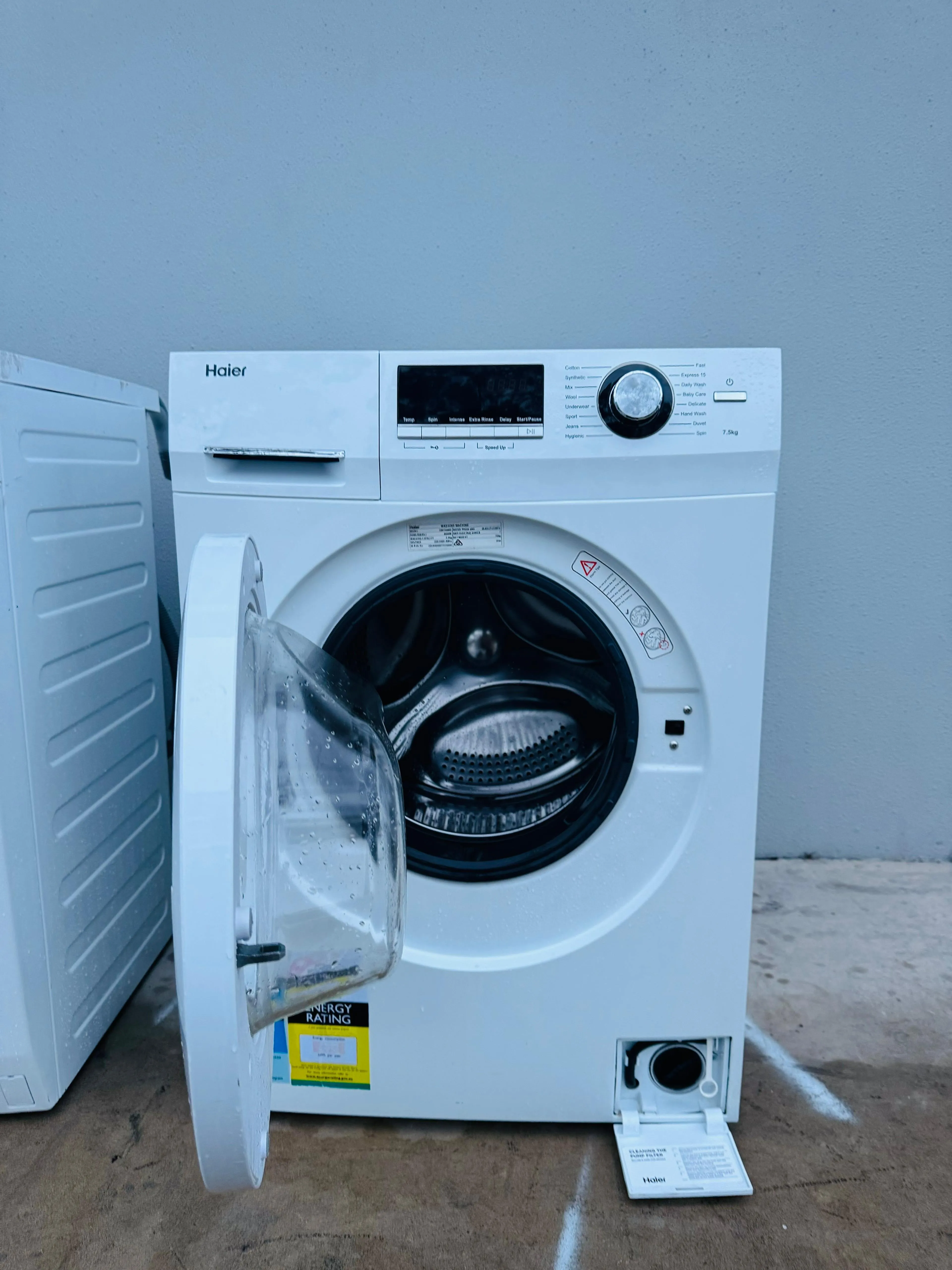 **HAIER 7.5KGS FRONT LOADER WASHING MACHINE**