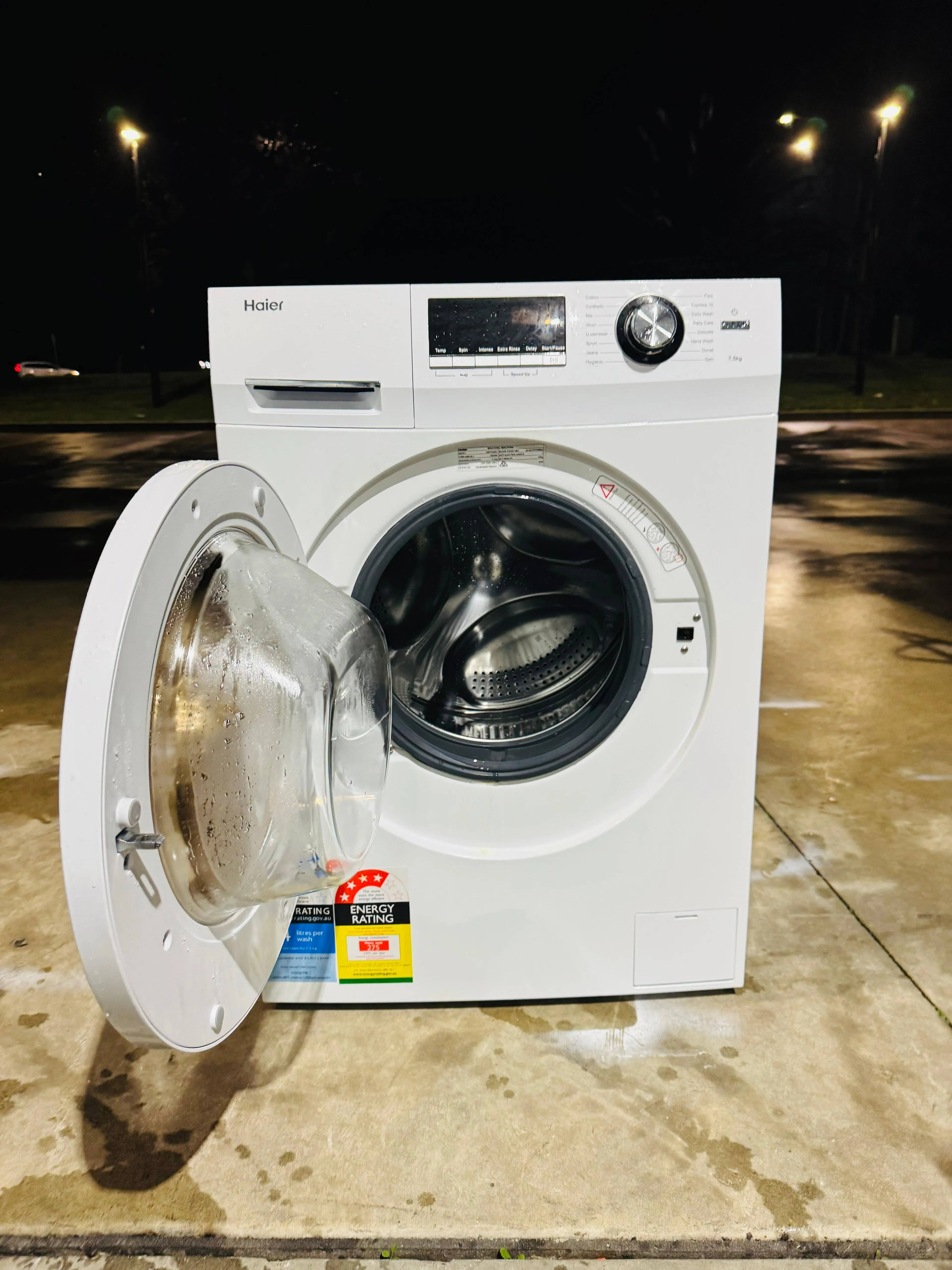 **HAIER 7.5KGS FRONT LOADER WASHING MACHINE**