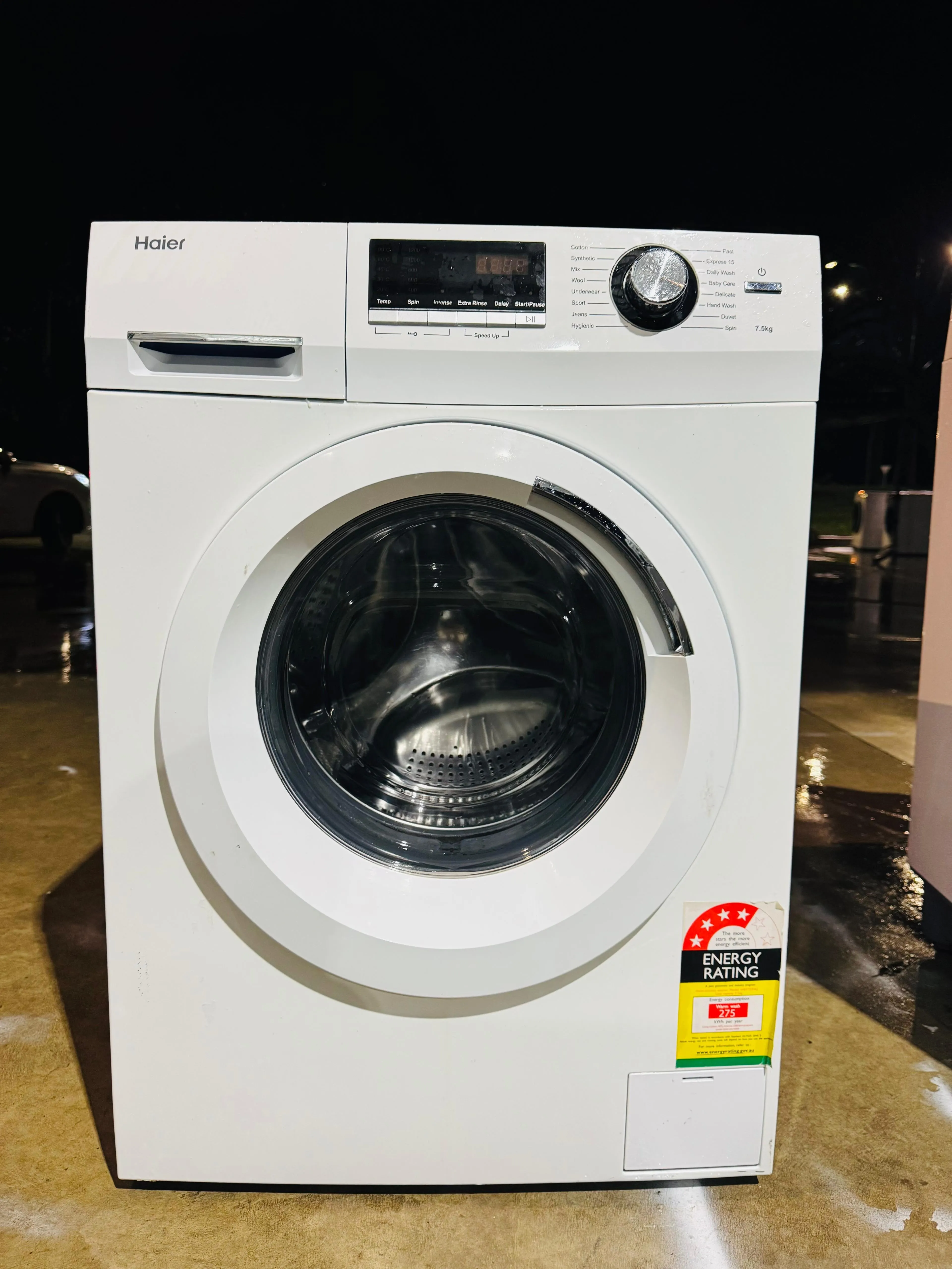 **HAIER 7.5KGS FRONT LOADER WASHING MACHINE**
