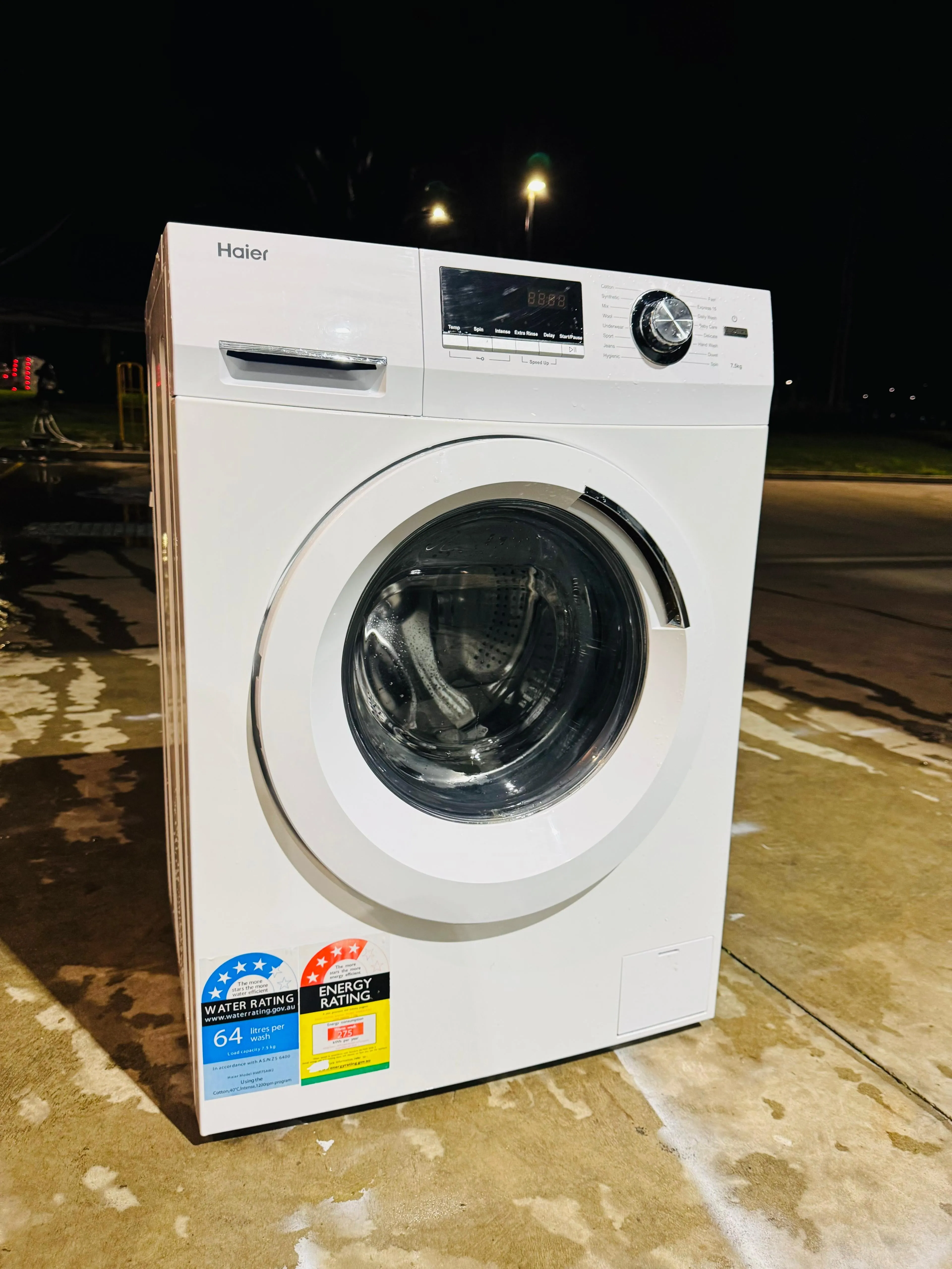**HAIER 7.5KGS FRONT LOADER WASHING MACHINE**