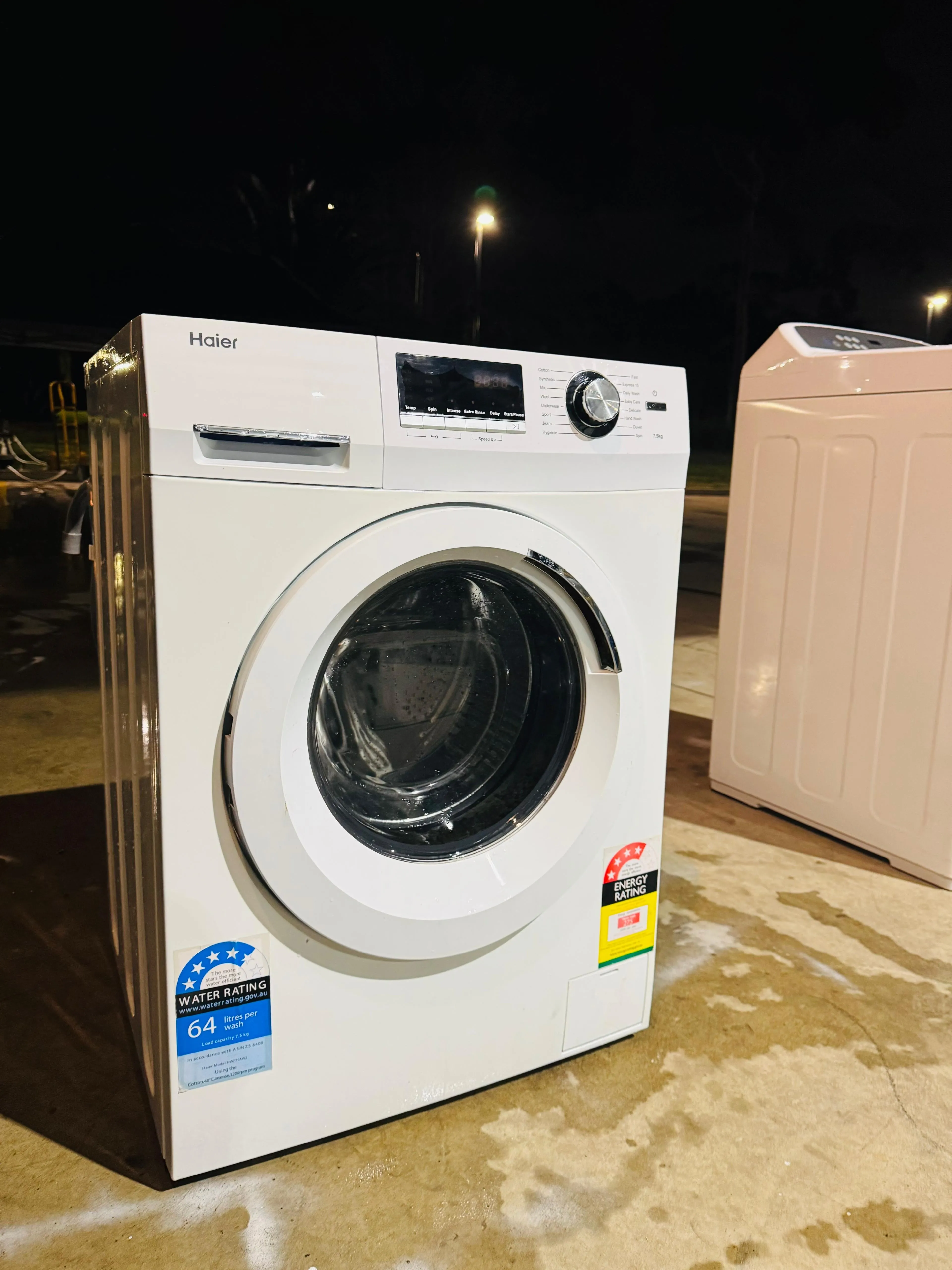 **HAIER 7.5KGS FRONT LOADER WASHING MACHINE**