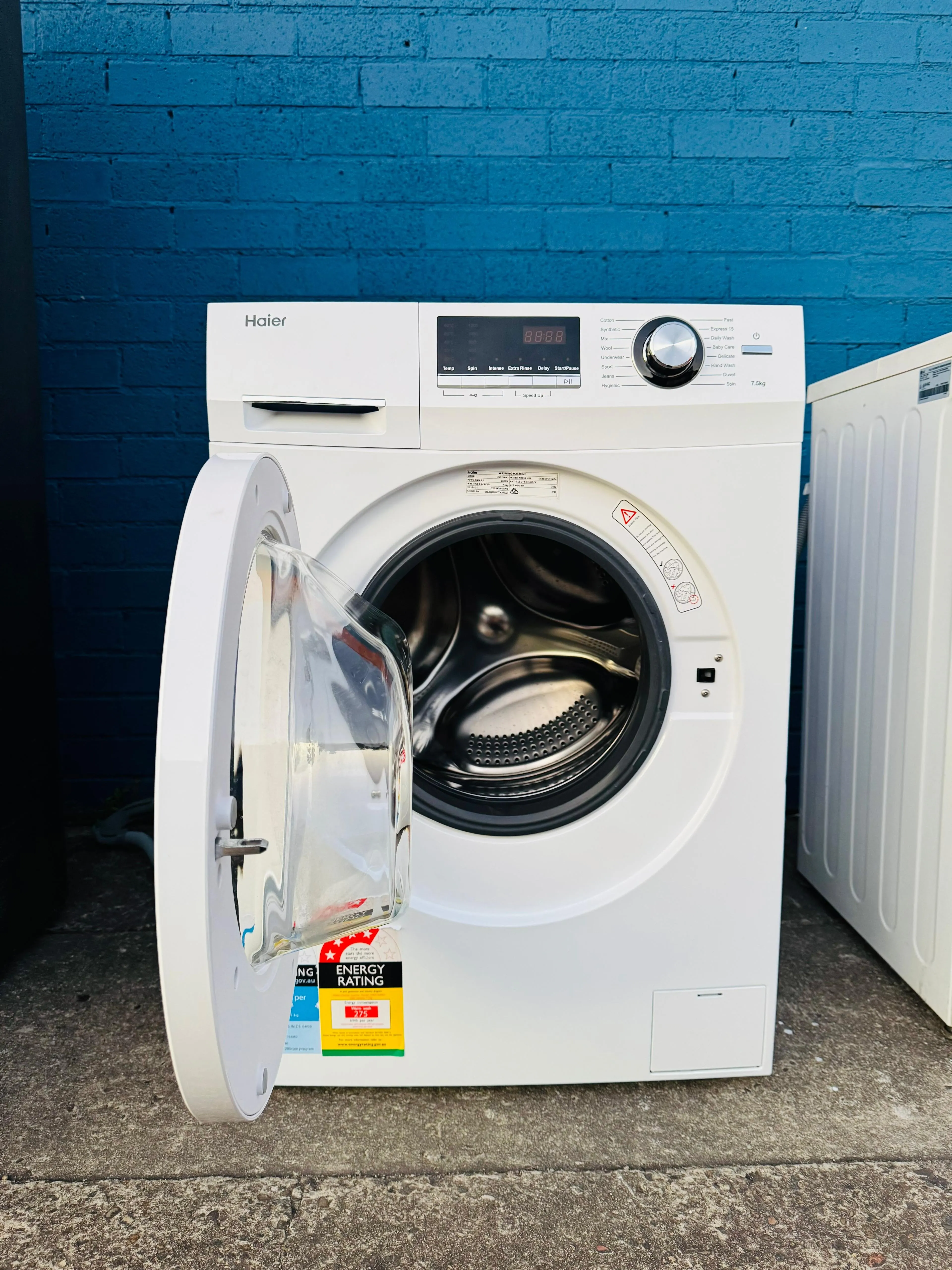 **HAIER 7.5KGS FRONT LOADER WASHING MACHINE**