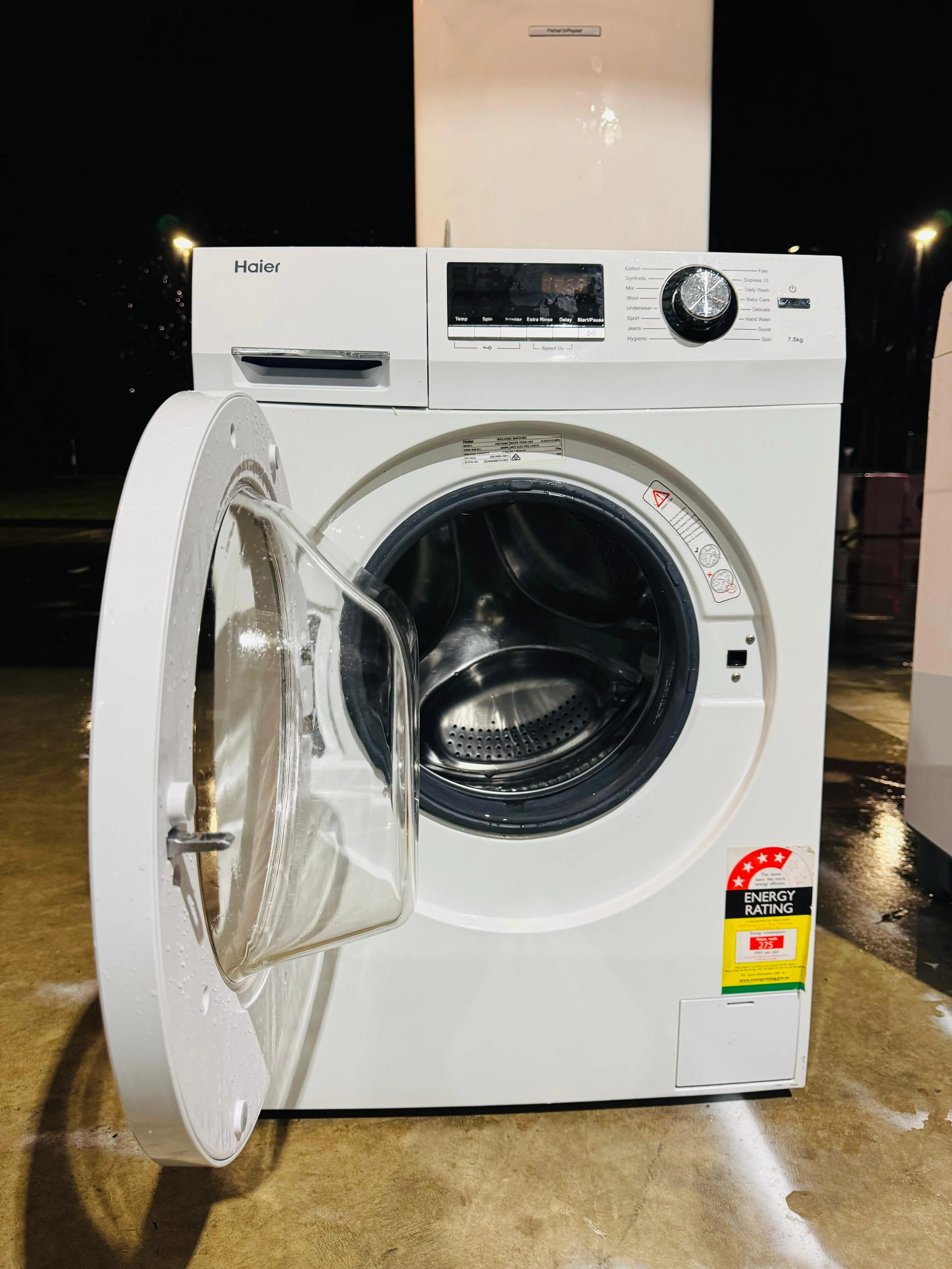 **HAIER 7.5KGS FRONT LOADER WASHING MACHINE**