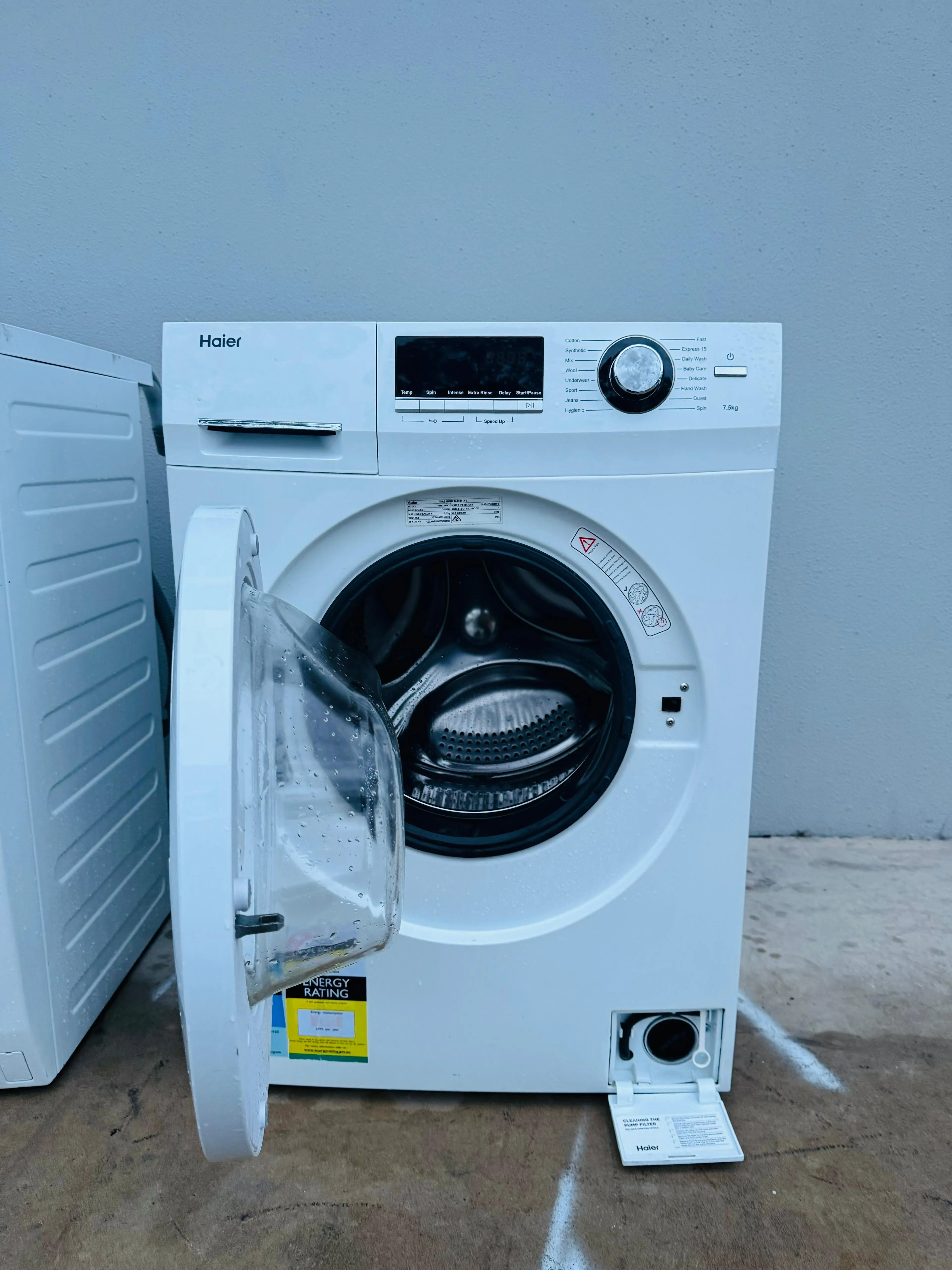 **HAIER 7.5KGS FRONT LOADER WASHING MACHINE**