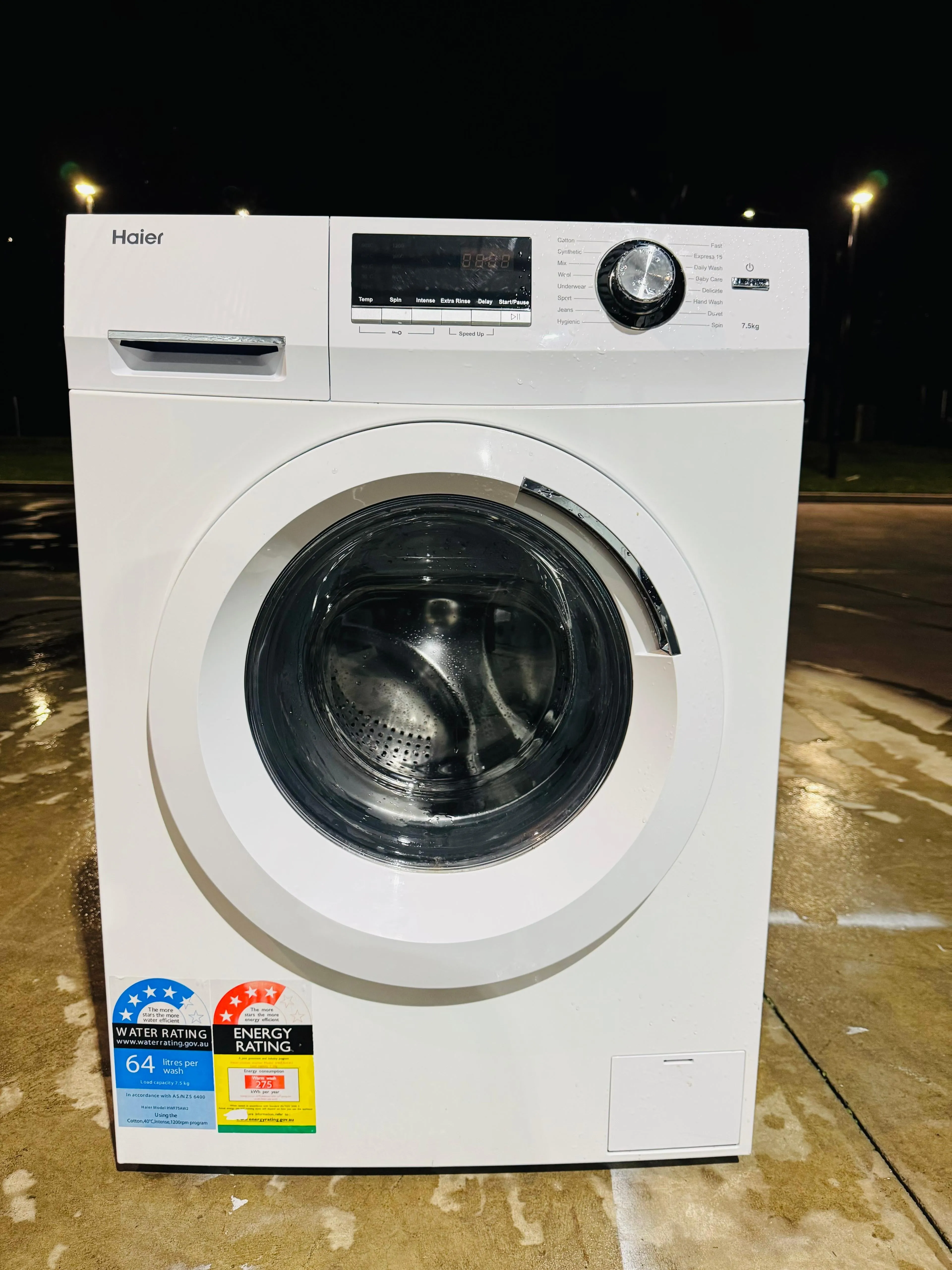 **HAIER 7.5KGS FRONT LOADER WASHING MACHINE**