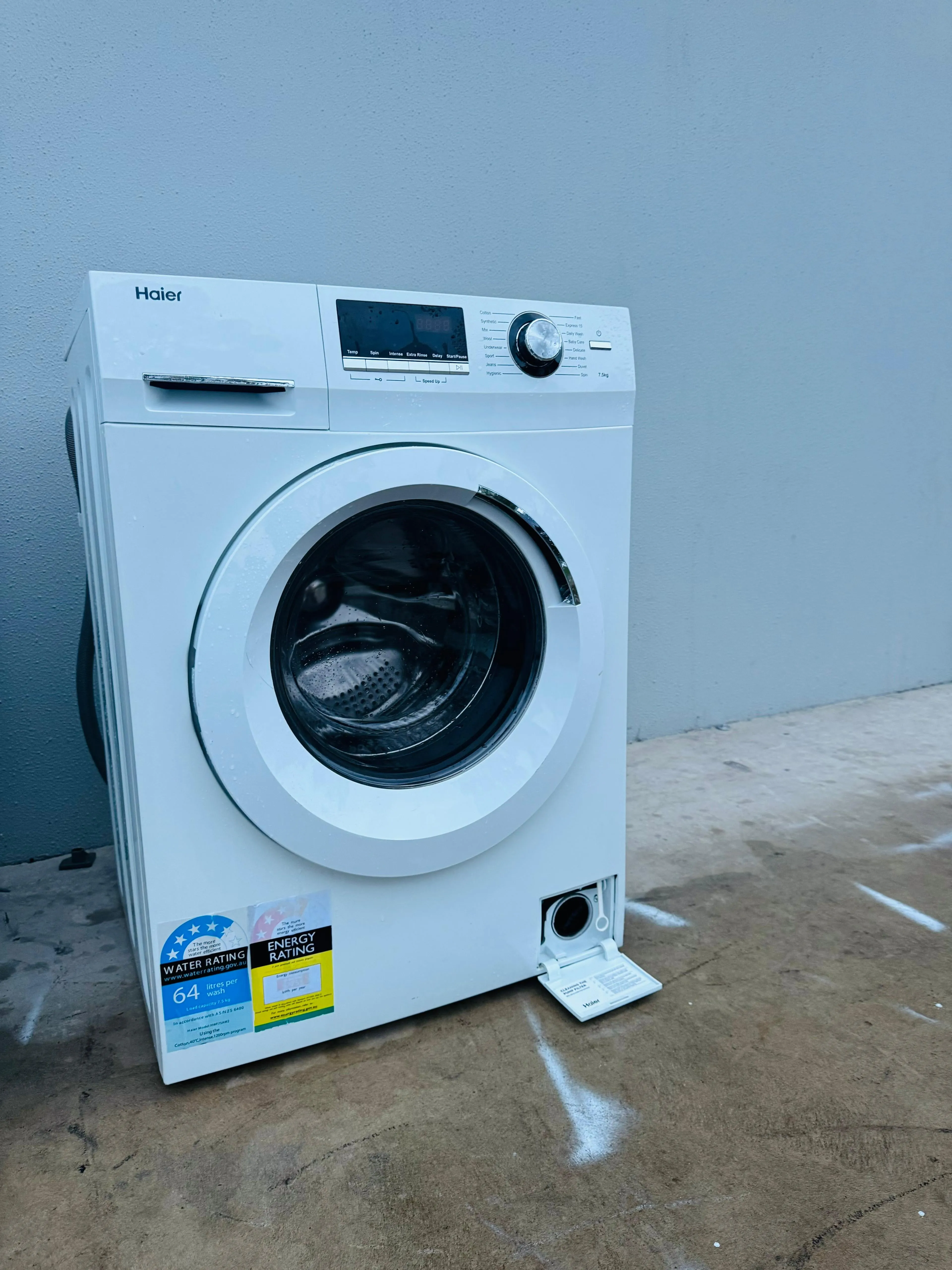 **HAIER 7.5KGS FRONT LOADER WASHING MACHINE**