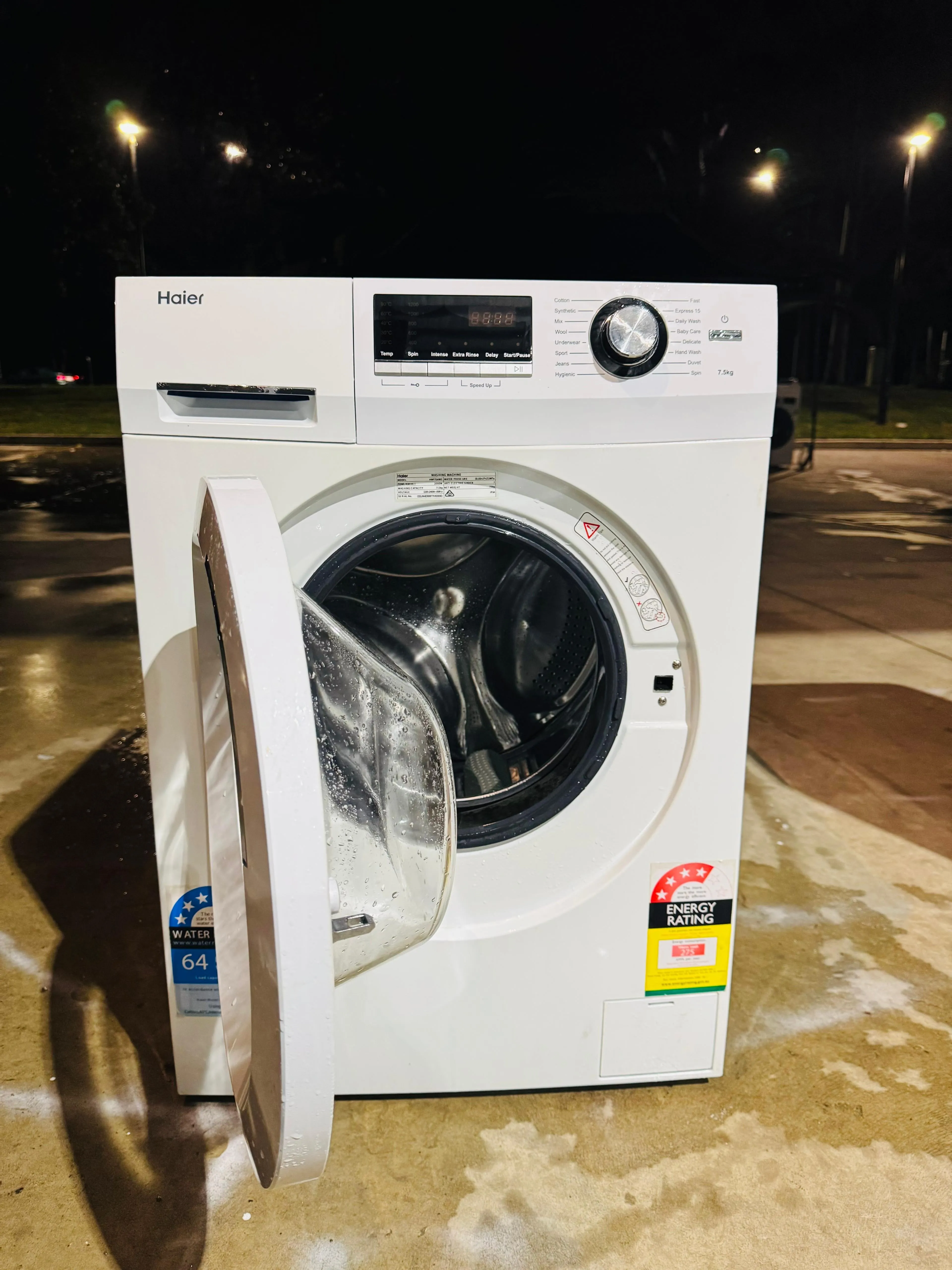 **HAIER 7.5KGS FRONT LOADER WASHING MACHINE**