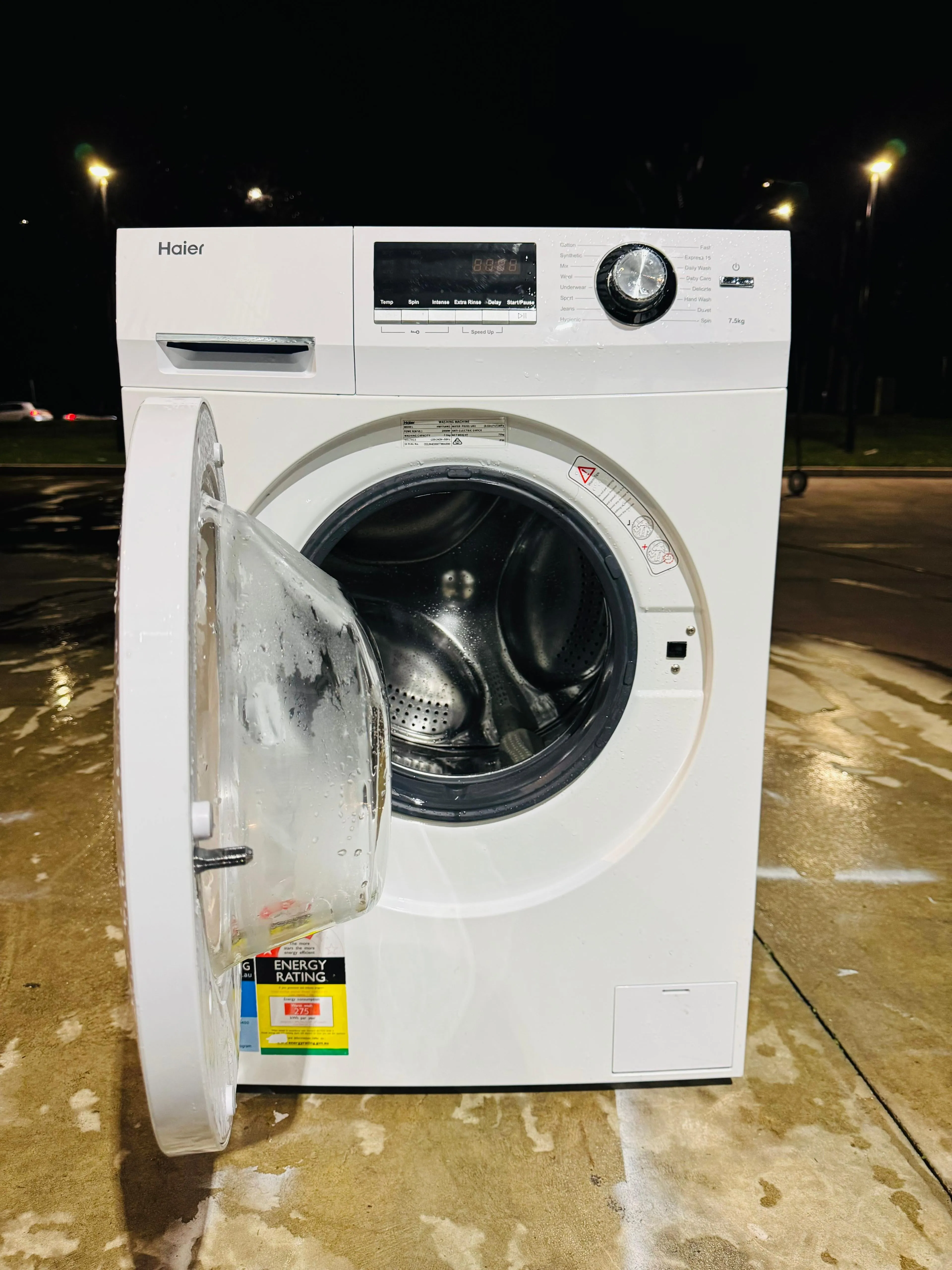 **HAIER 7.5KGS FRONT LOADER WASHING MACHINE**