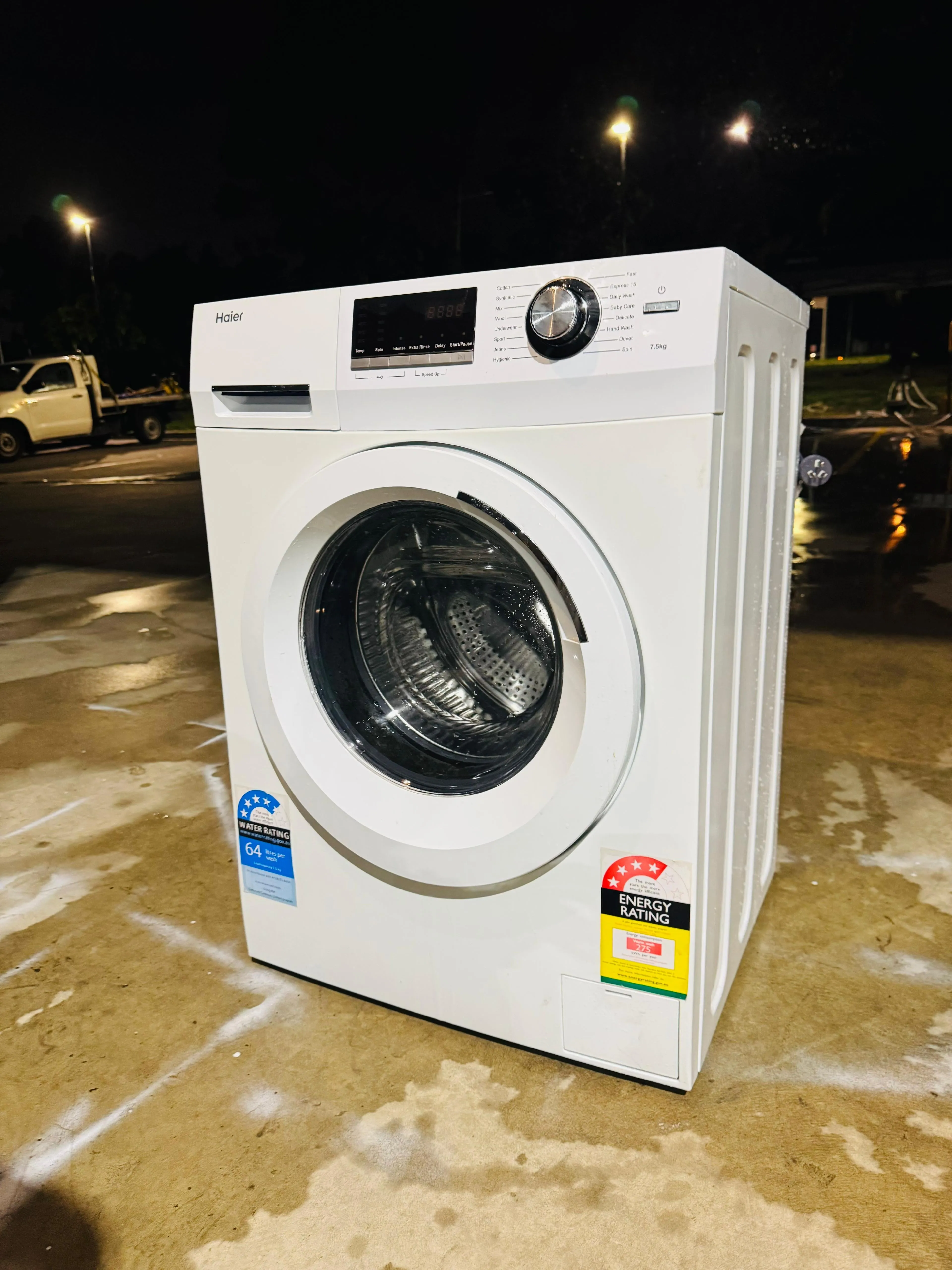 **HAIER 7.5KGS FRONT LOADER WASHING MACHINE**