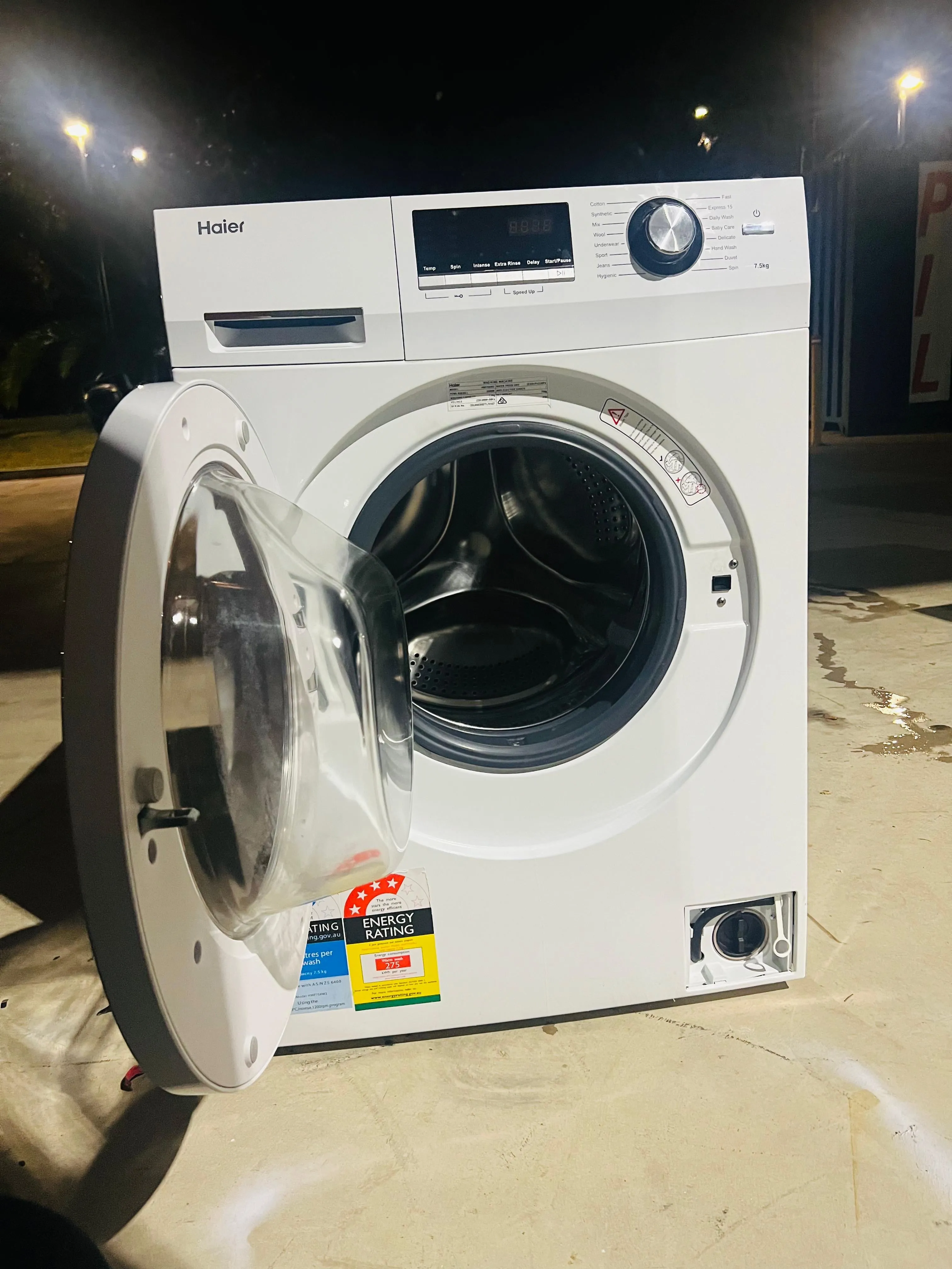 **HAIER 7.5KGS FRONT LOADER WASHING MACHINE**