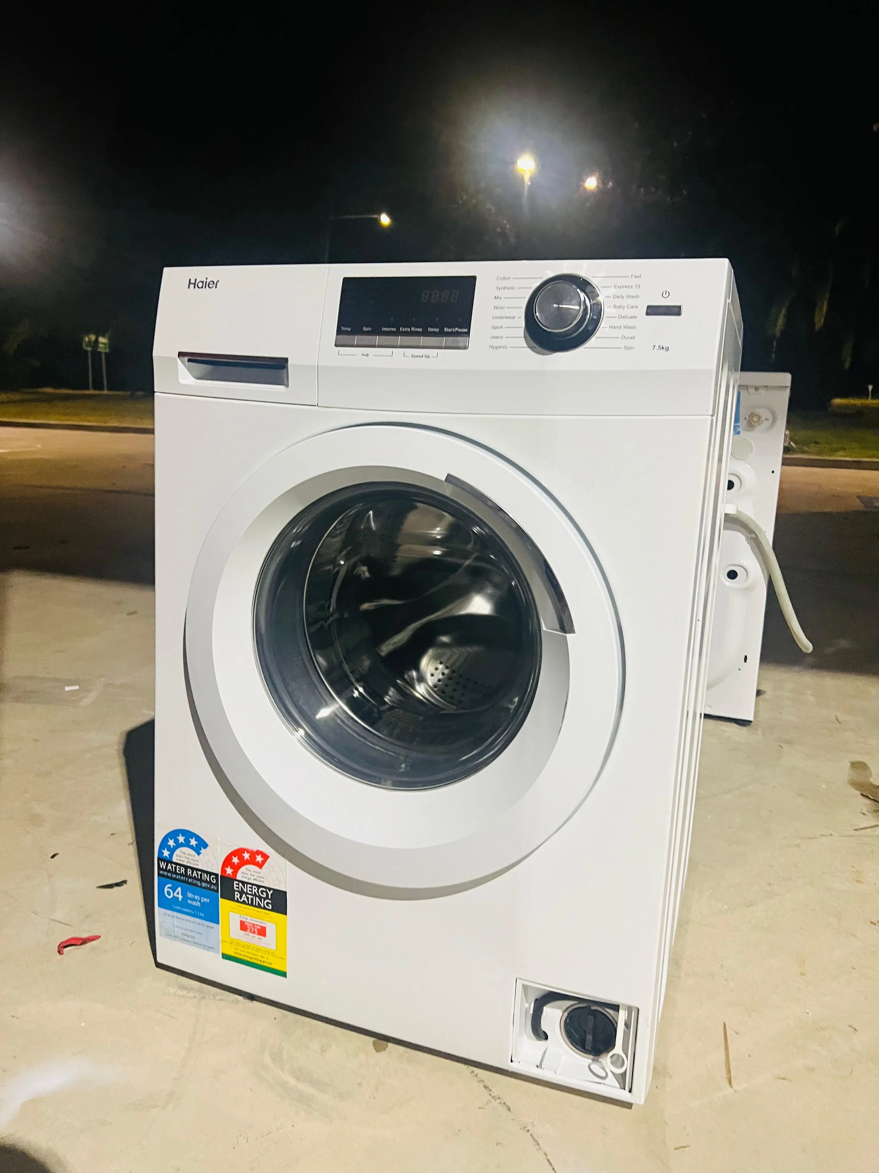 **HAIER 7.5KGS FRONT LOADER WASHING MACHINE**