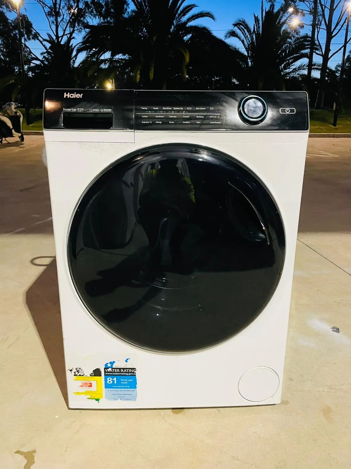**HAIER 9.5 KGS FRONT LOADER WASHING MACHINE**