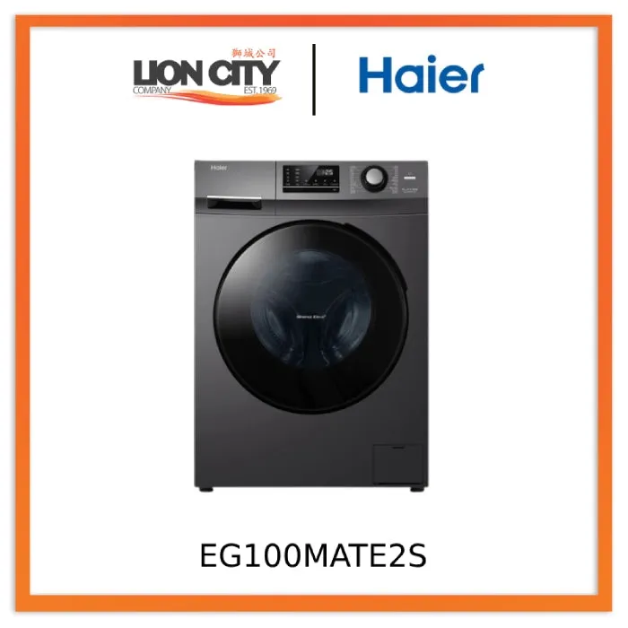 Haier EG100MATE2S 10kg Drum Washing Machine BLDC Direct Drive 1 year warranty 3pin plug