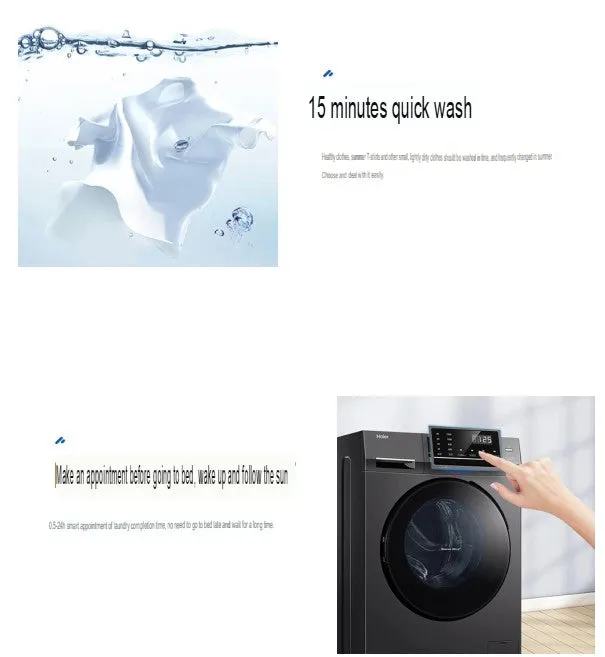 Haier EG100MATE2S 10kg Drum Washing Machine BLDC Direct Drive 1 year warranty 3pin plug