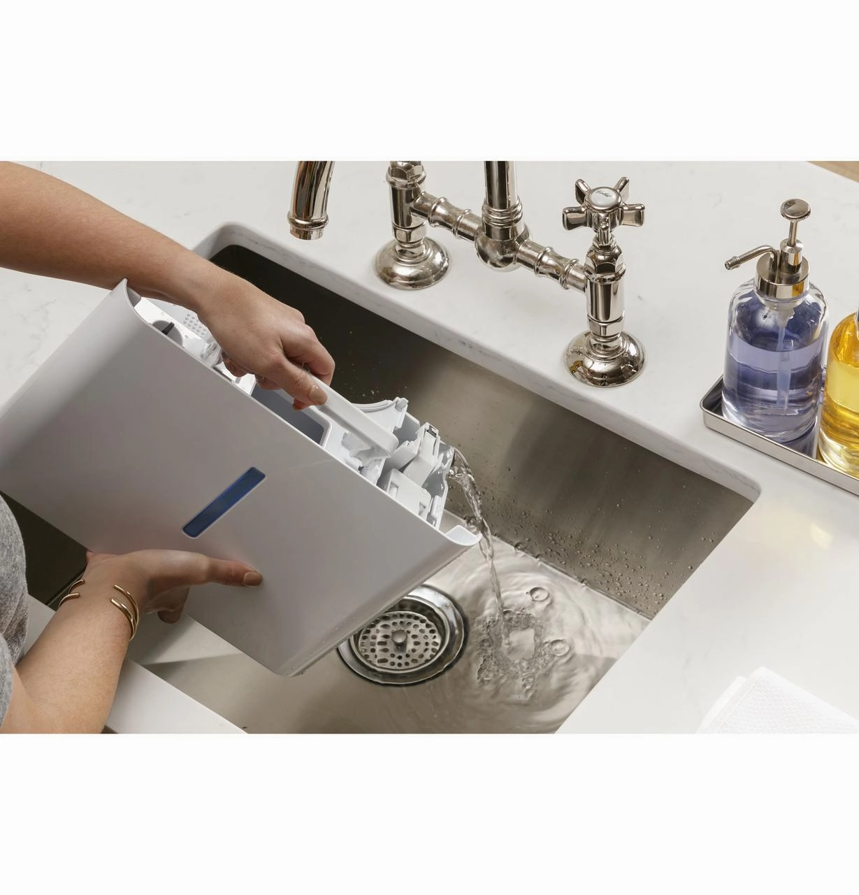 Haier QPHR50LZ Haier 50 Pint Energy Star Portable Dehumidifier With Built-In Pump And Smart Dry For Wet Spaces