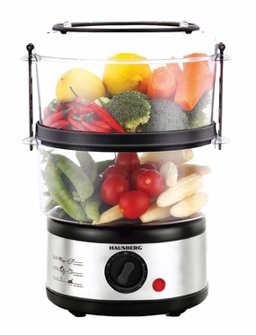 HAUSBERG ELECTRIC FOOD COOKER MACHINE WITH STEAM