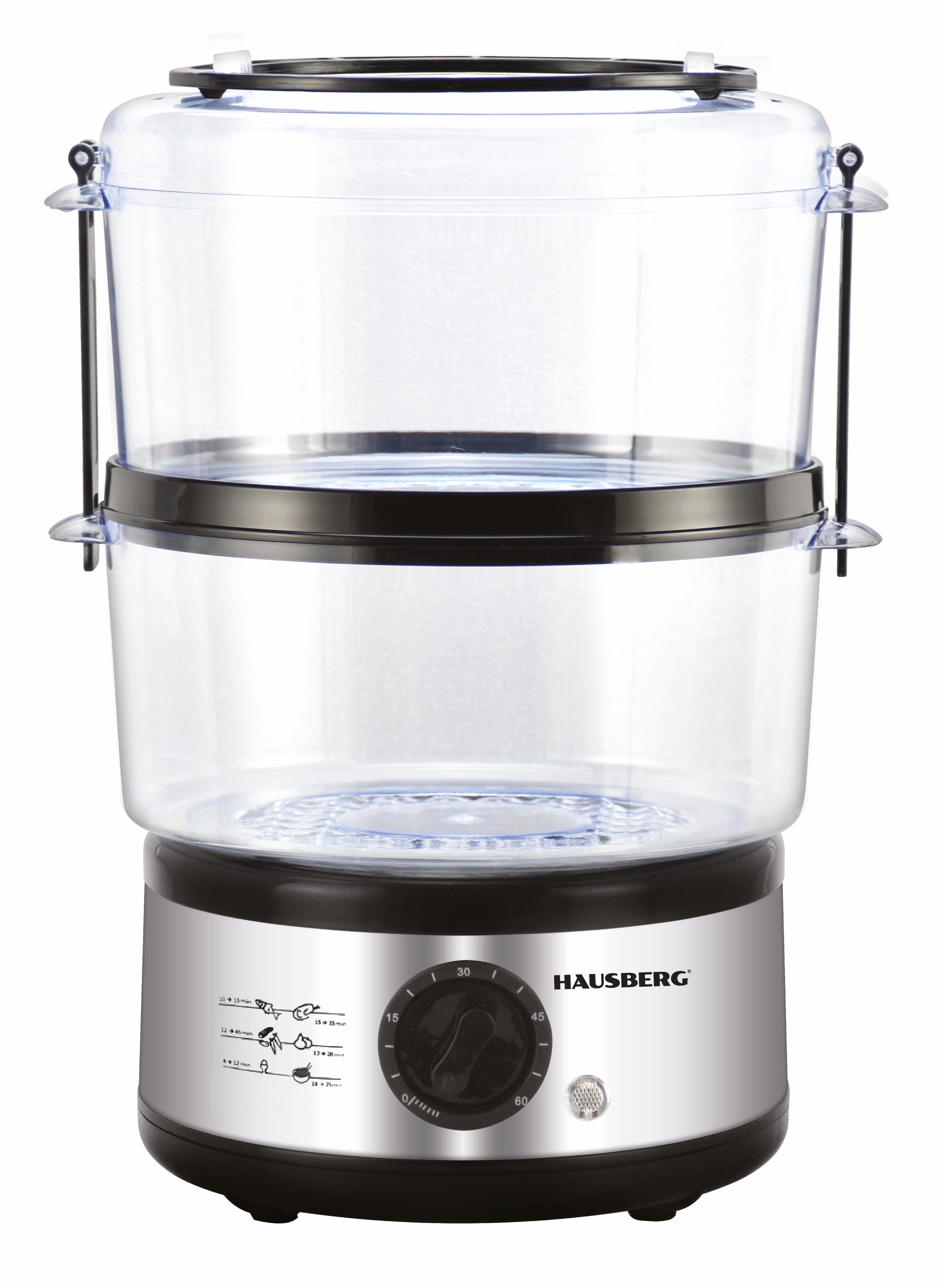 HAUSBERG ELECTRIC FOOD COOKER MACHINE WITH STEAM