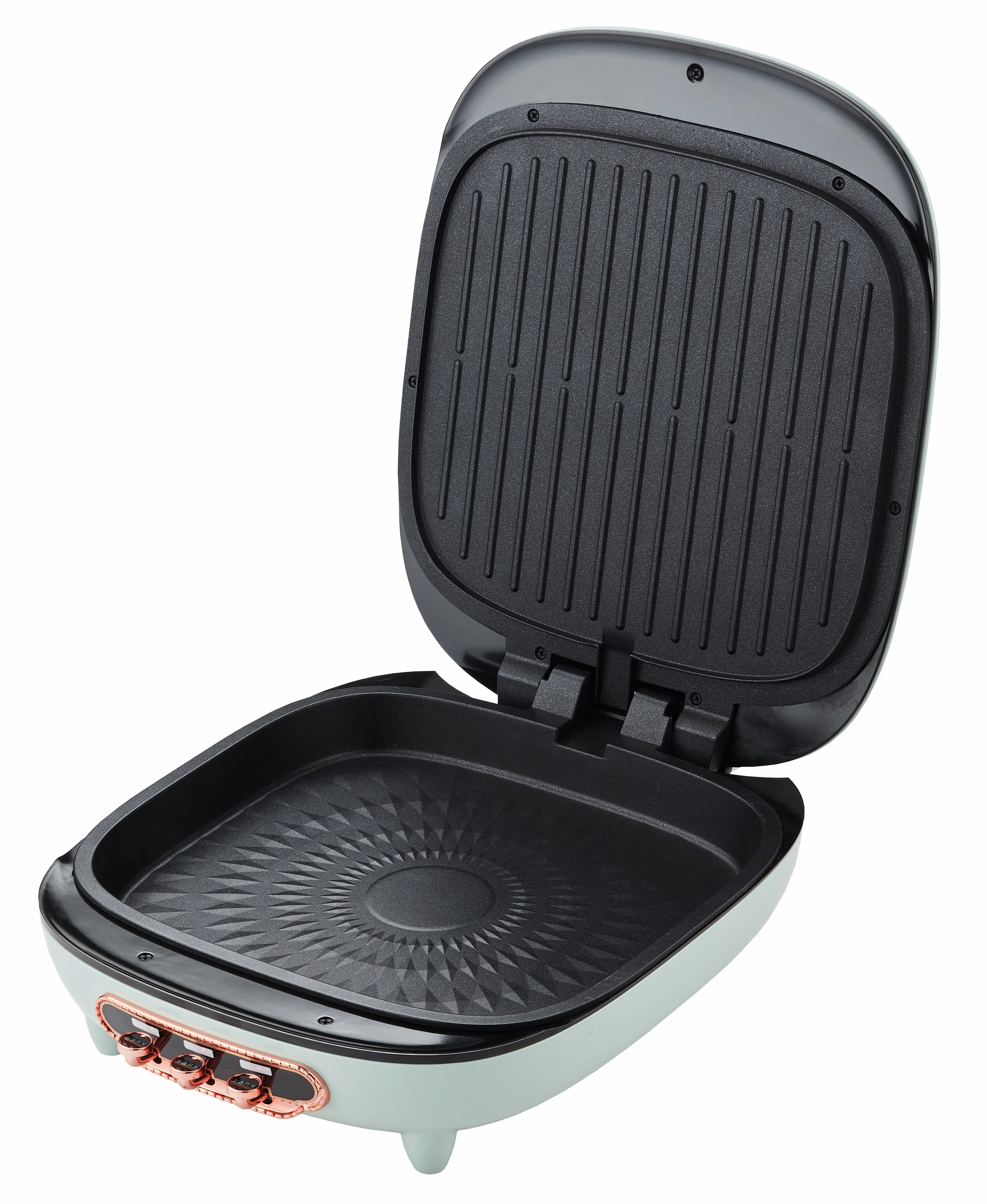 Hausberg ELECTRIC PIZZA AND GRILL MAKER | Non-stick coating plate