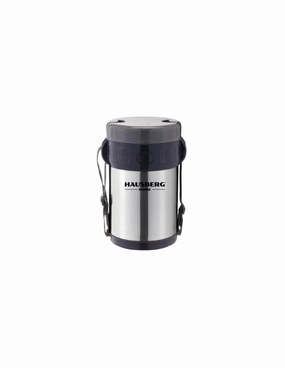 HAUSBERG Lunch Box Thermos HB-H 1461, 2L, Stainless Steel.