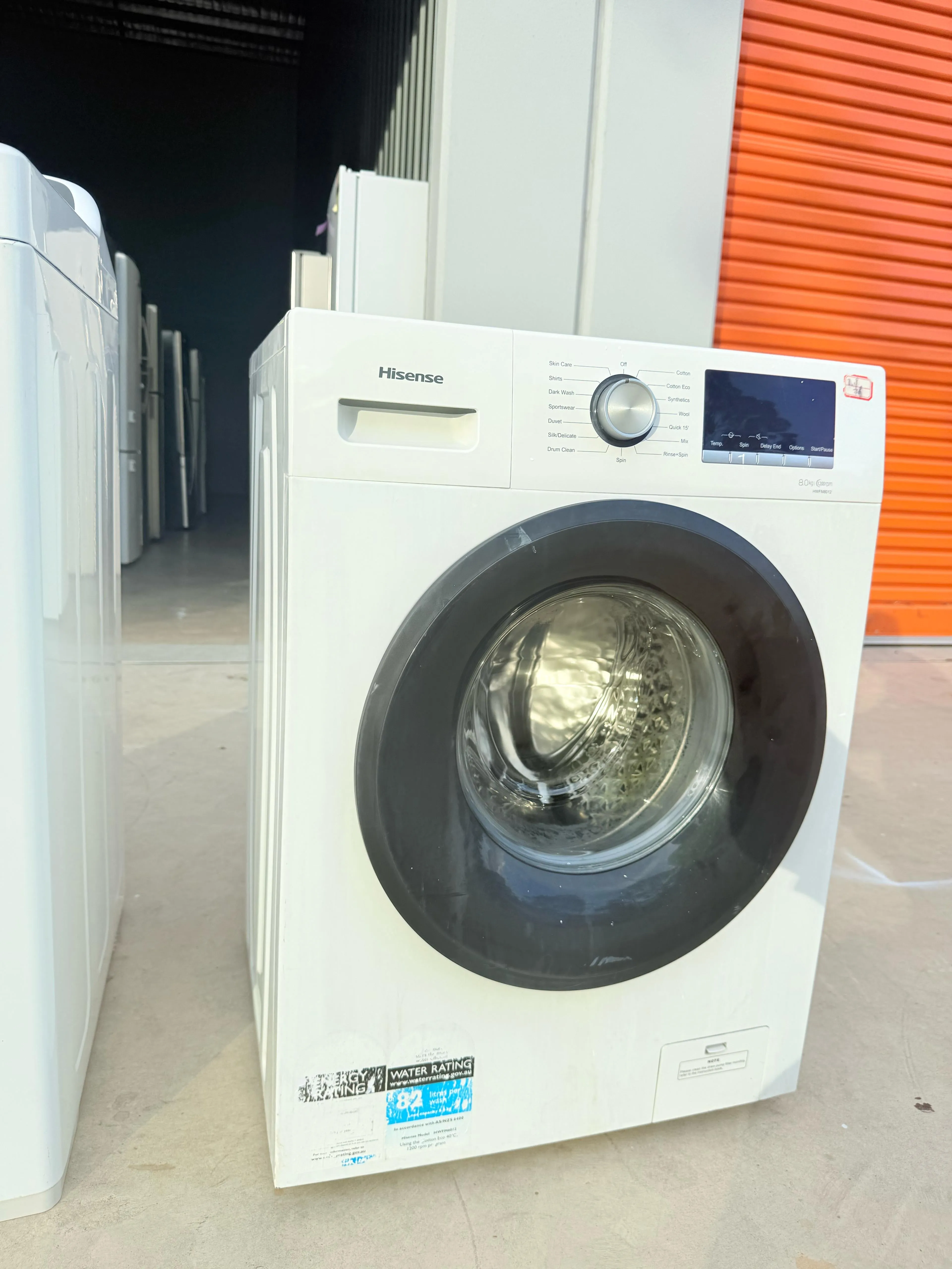 **HISENSE 8KGS FRONT LOADER WASHING MACHINE**