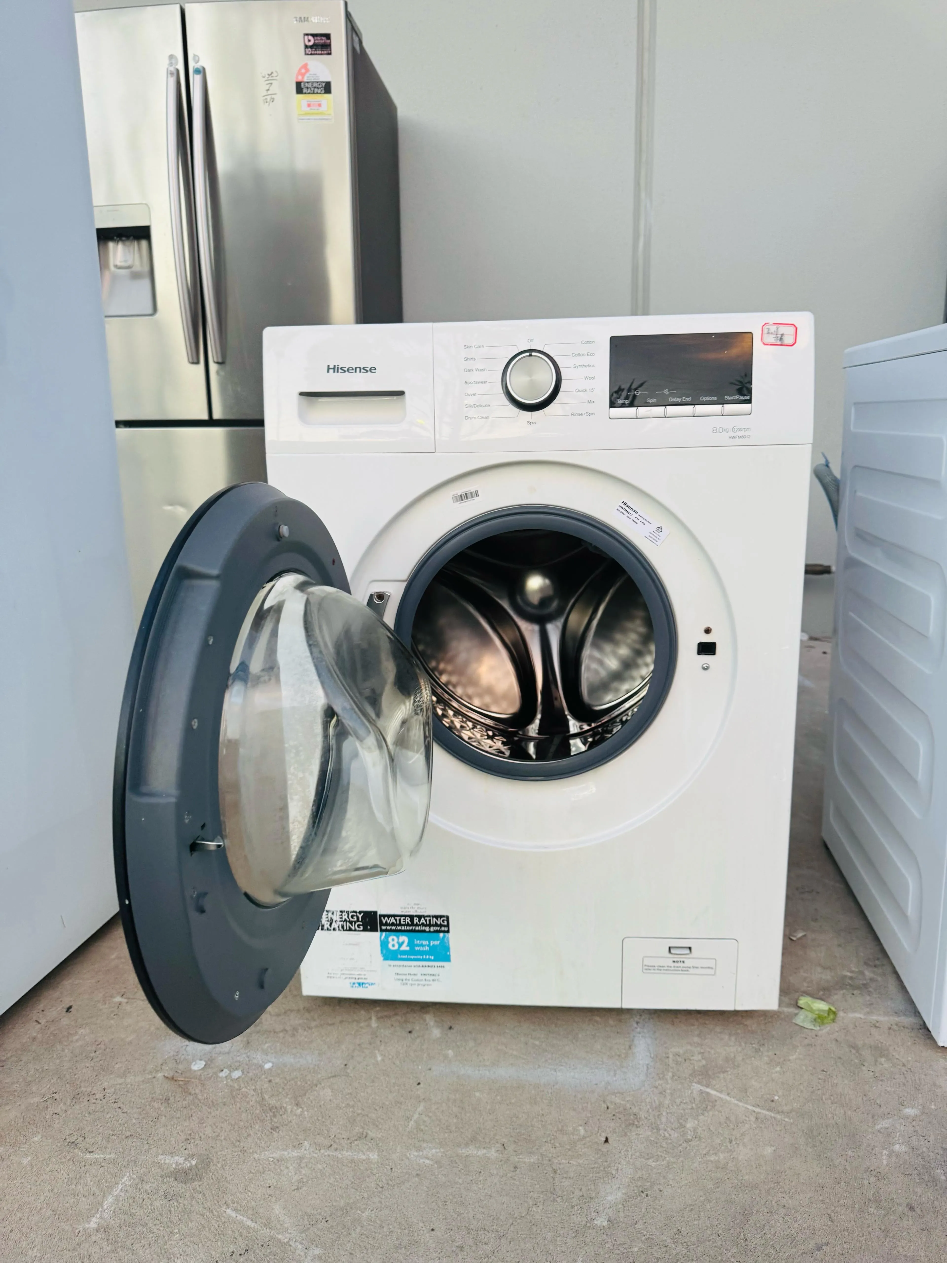 **HISENSE 8KGS FRONT LOADER WASHING MACHINE**