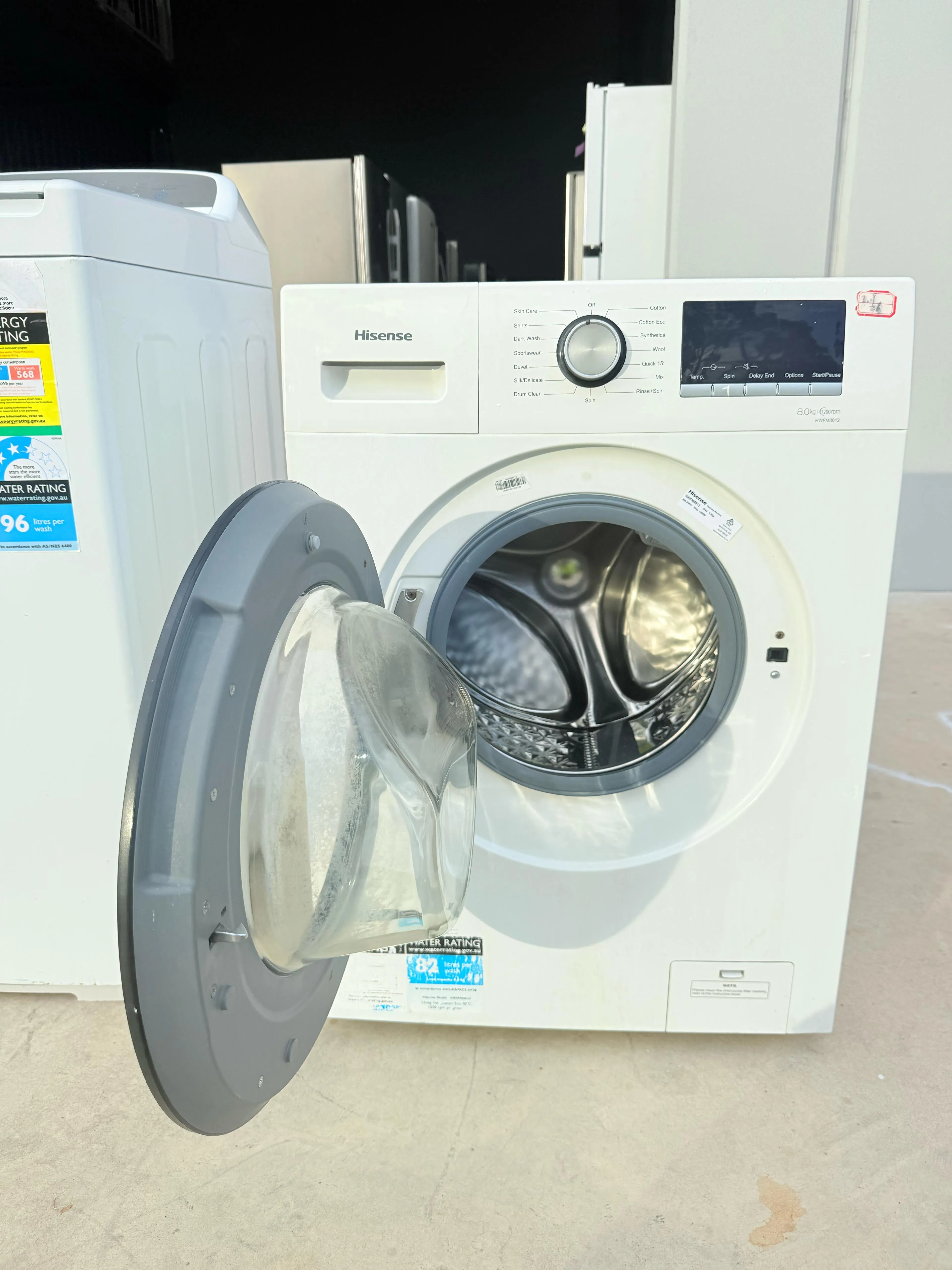 **HISENSE 8KGS FRONT LOADER WASHING MACHINE**