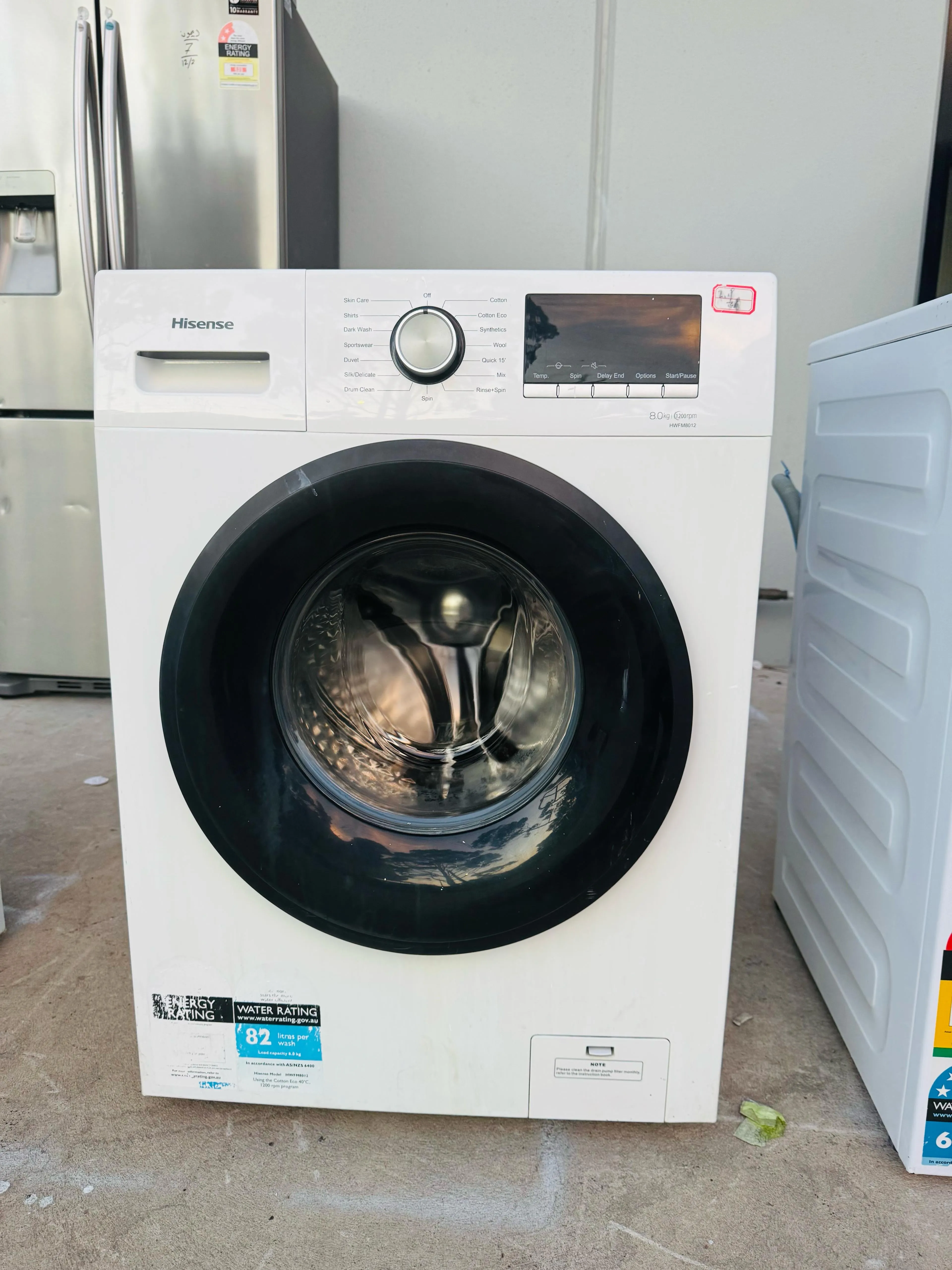 **HISENSE 8KGS FRONT LOADER WASHING MACHINE**