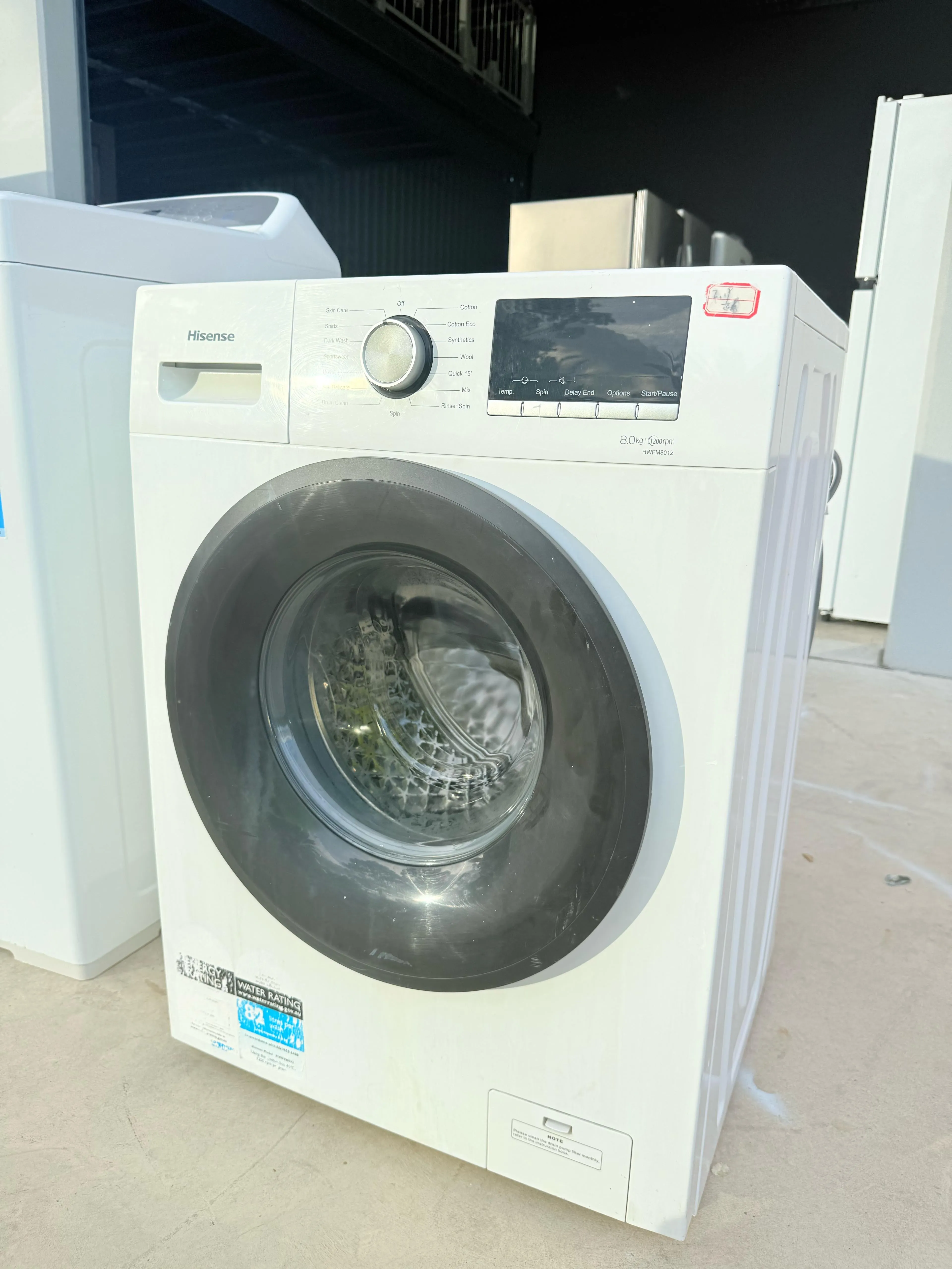 **HISENSE 8KGS FRONT LOADER WASHING MACHINE**