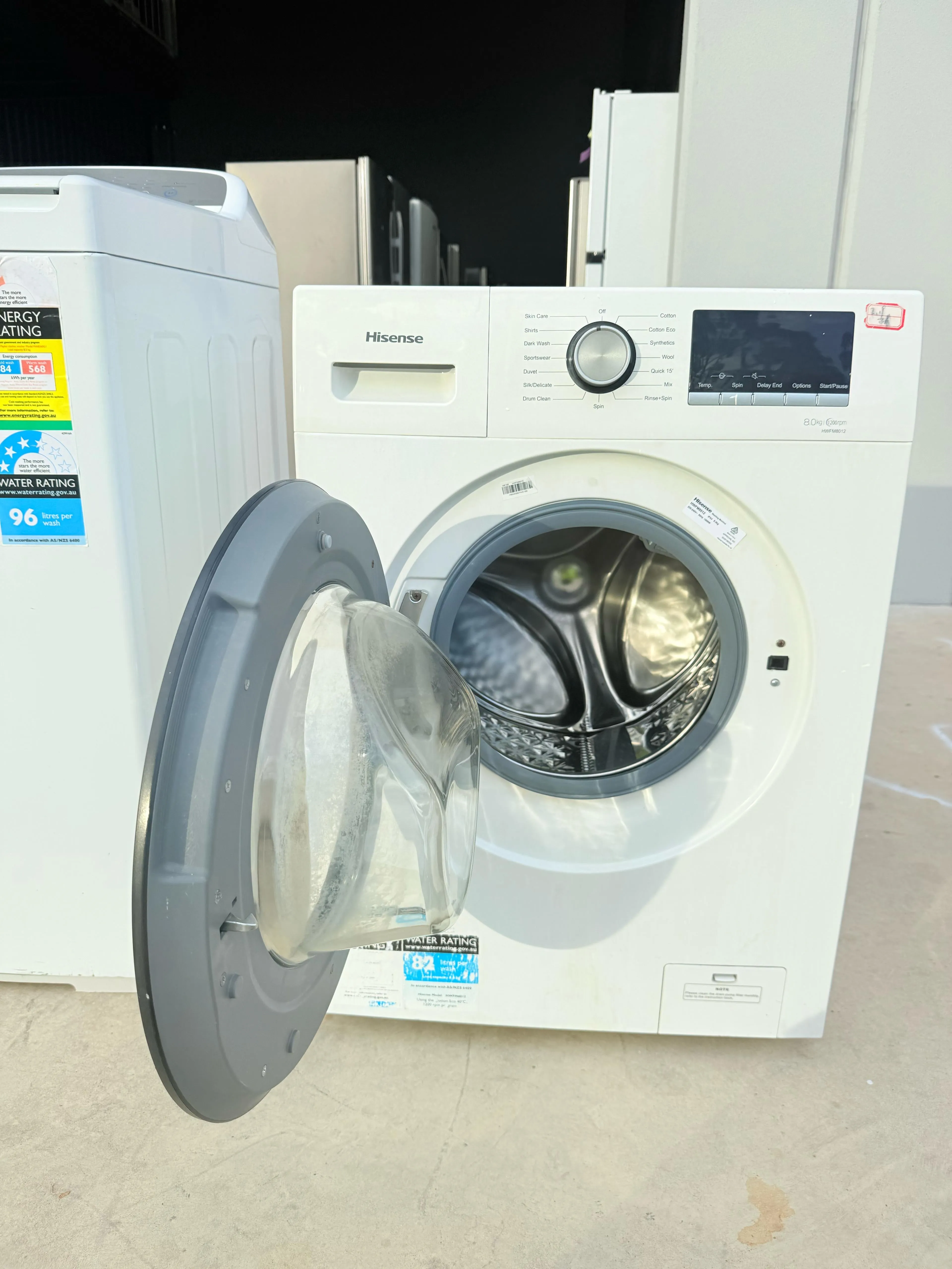 **HISENSE 8KGS FRONT LOADER WASHING MACHINE**