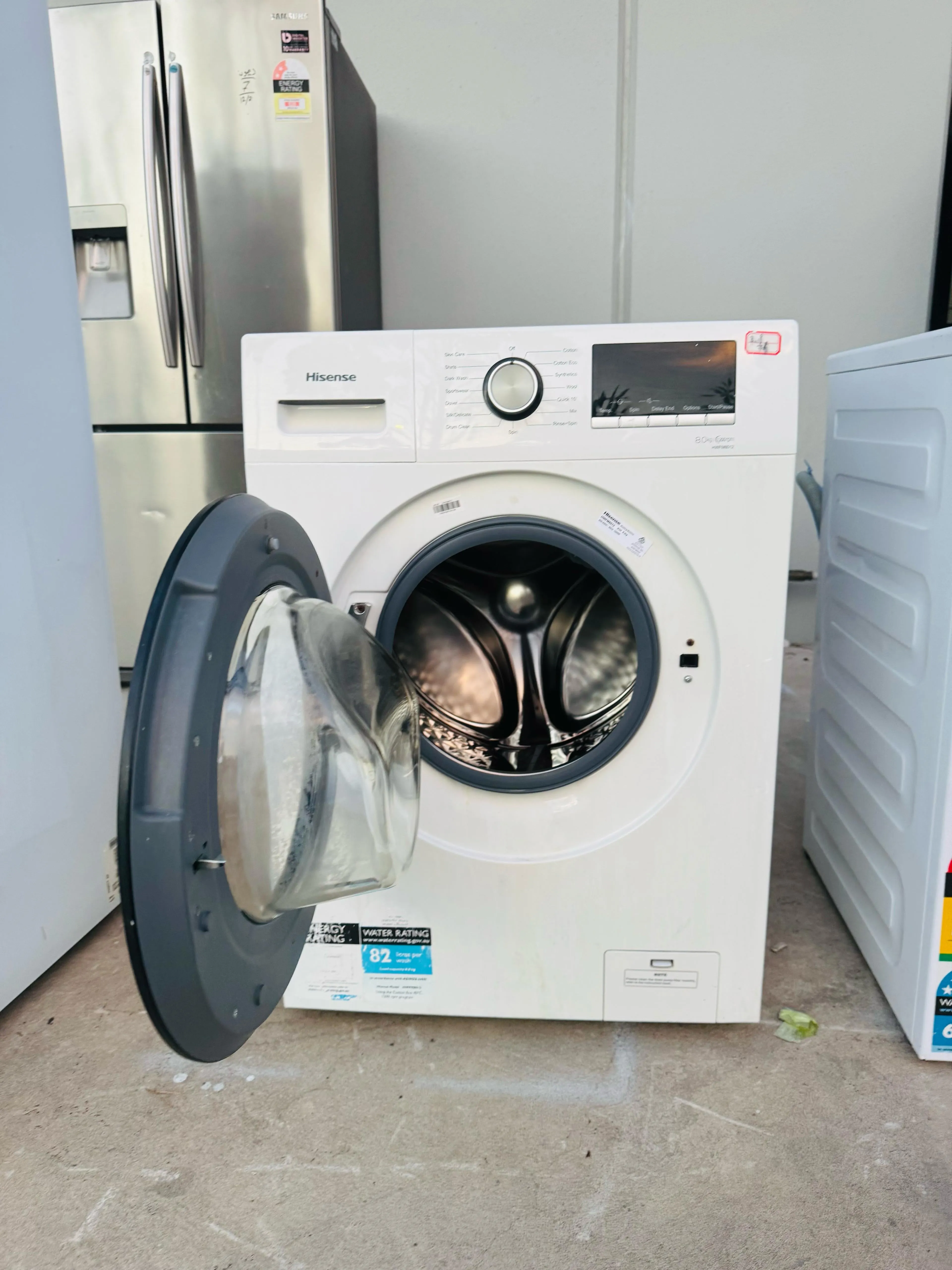 **HISENSE 8KGS FRONT LOADER WASHING MACHINE**
