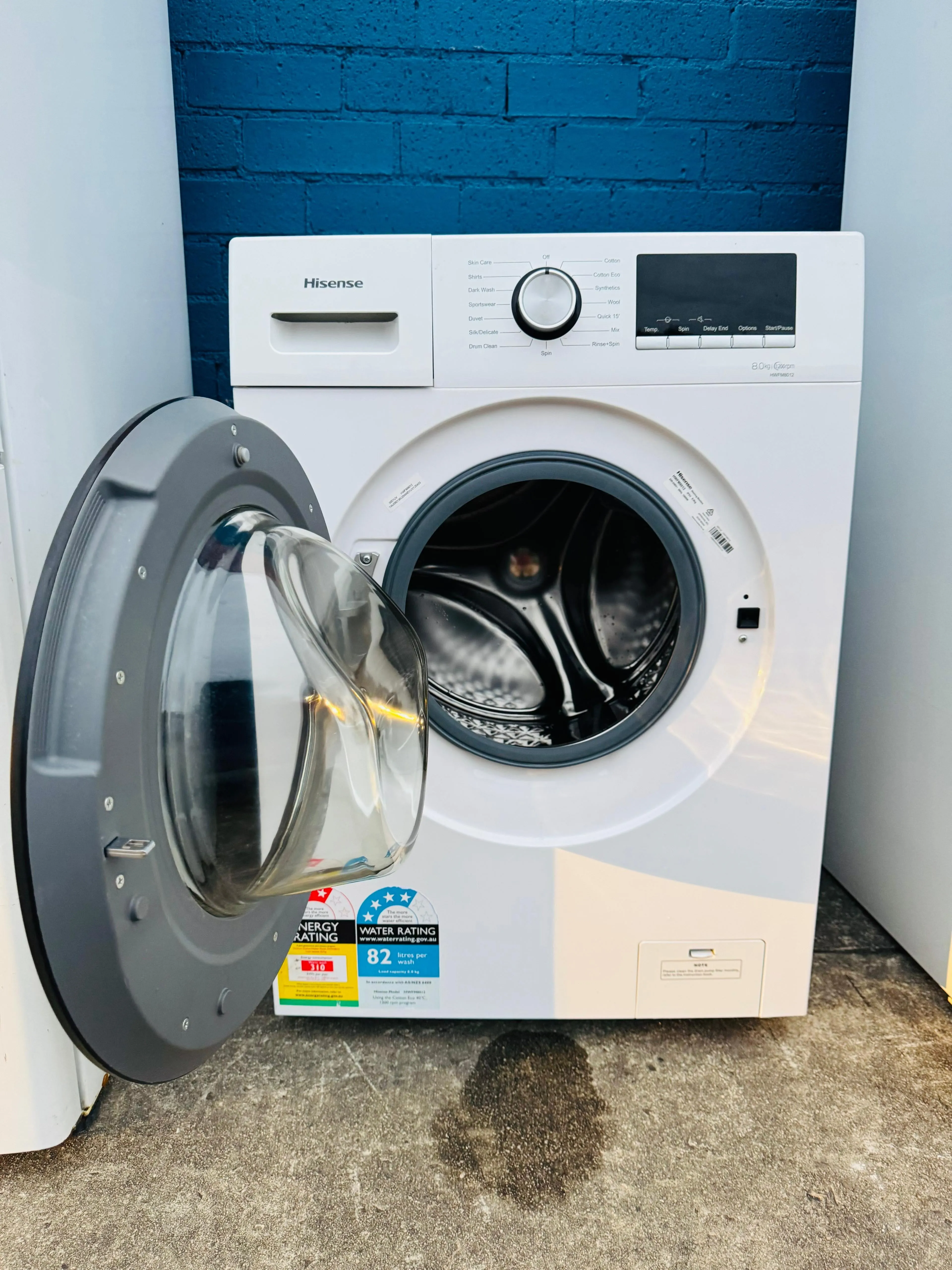 **HISENSE 8KGS FRONT LOADER WASHING MACHINE**