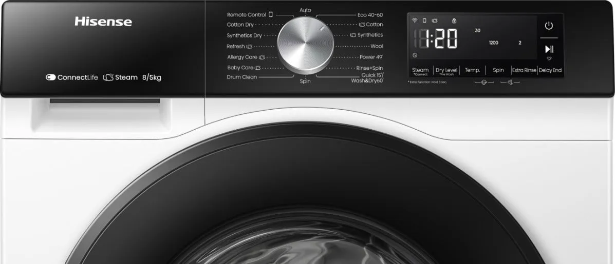 Hisense WD3S8043BW3 8/5kg Washer Dryer