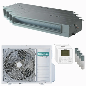 Hisense air conditioner Ductable ADT quad split 9000 9000 9000 12000 BTU inverter A   outdoor unit 8 kW 2023