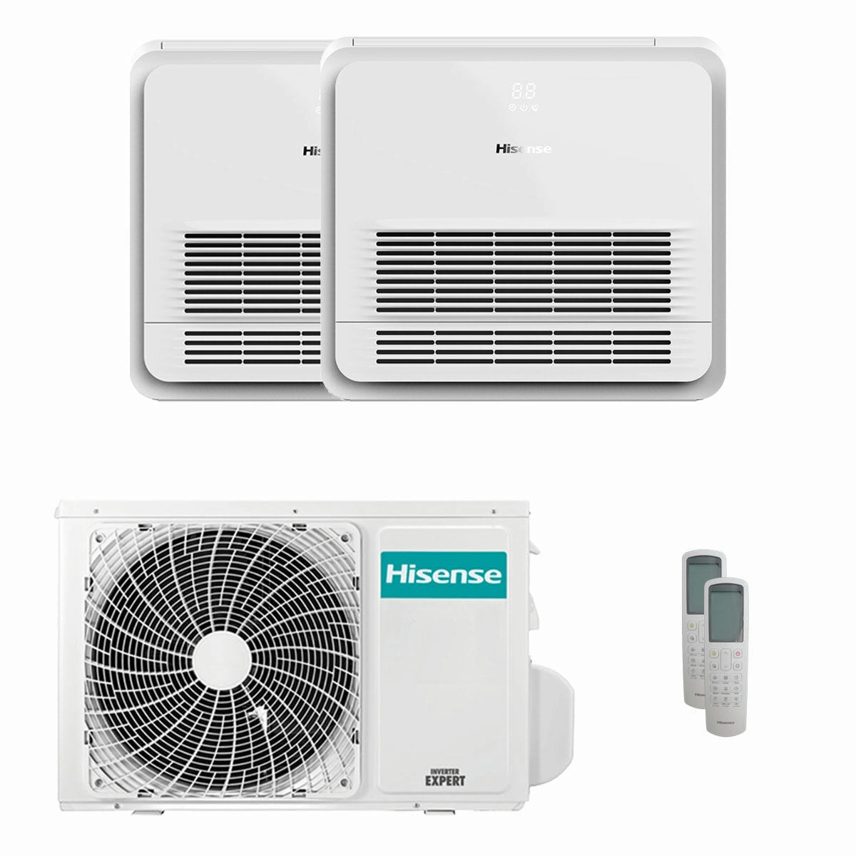 Hisense Console AKT dual split air conditioner 9000 12000 BTU inverter A   outdoor unit 5 kW