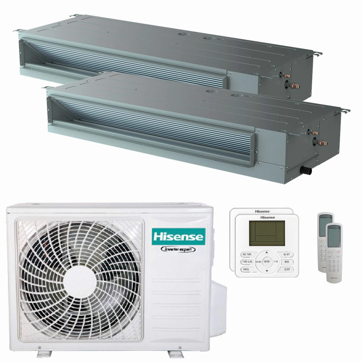 Hisense Ducted Air Conditioner ADT dual split 18000 18000 BTU inverter A   outdoor unit 7 kW